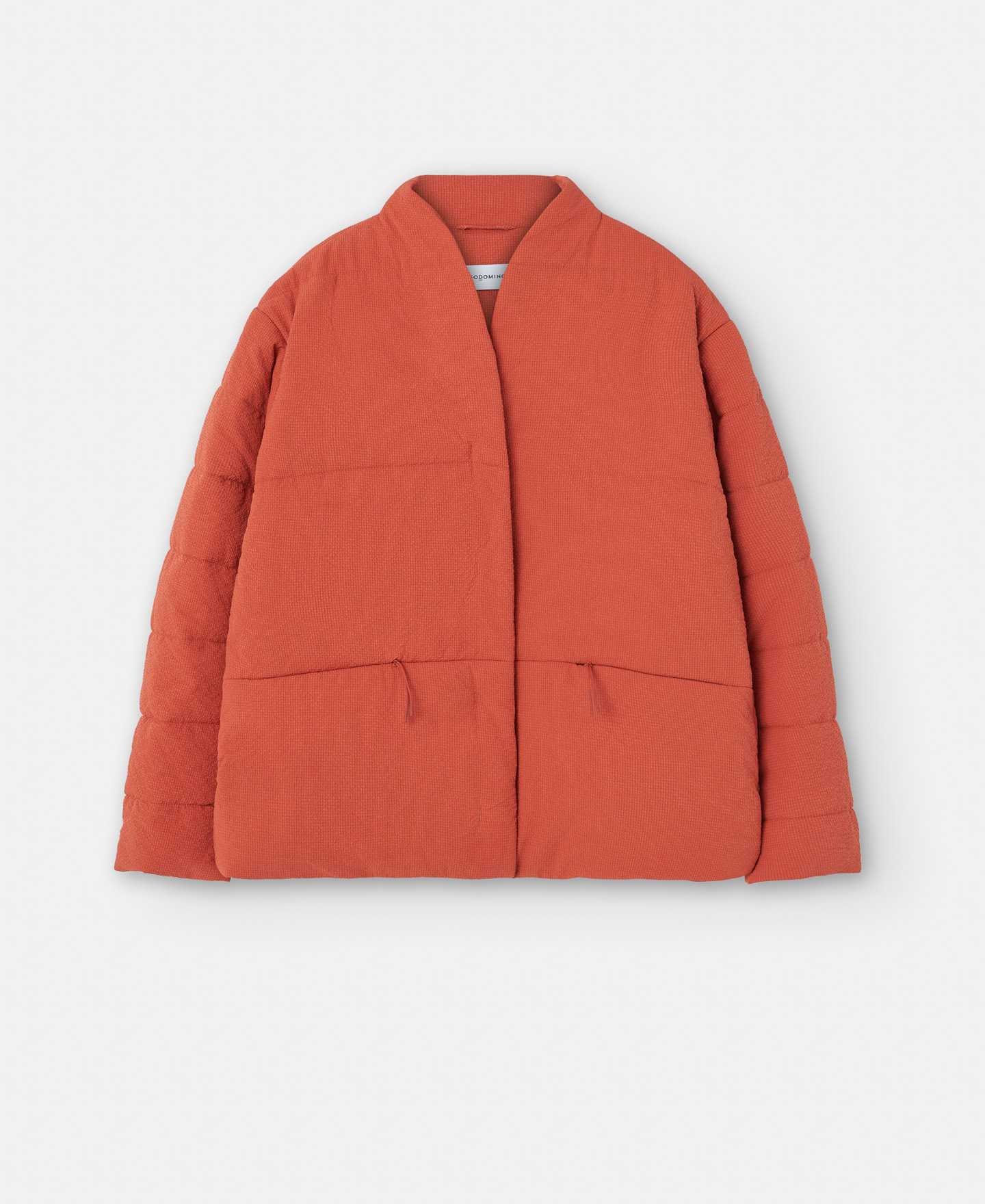 Padded short coat in polyester image number 4