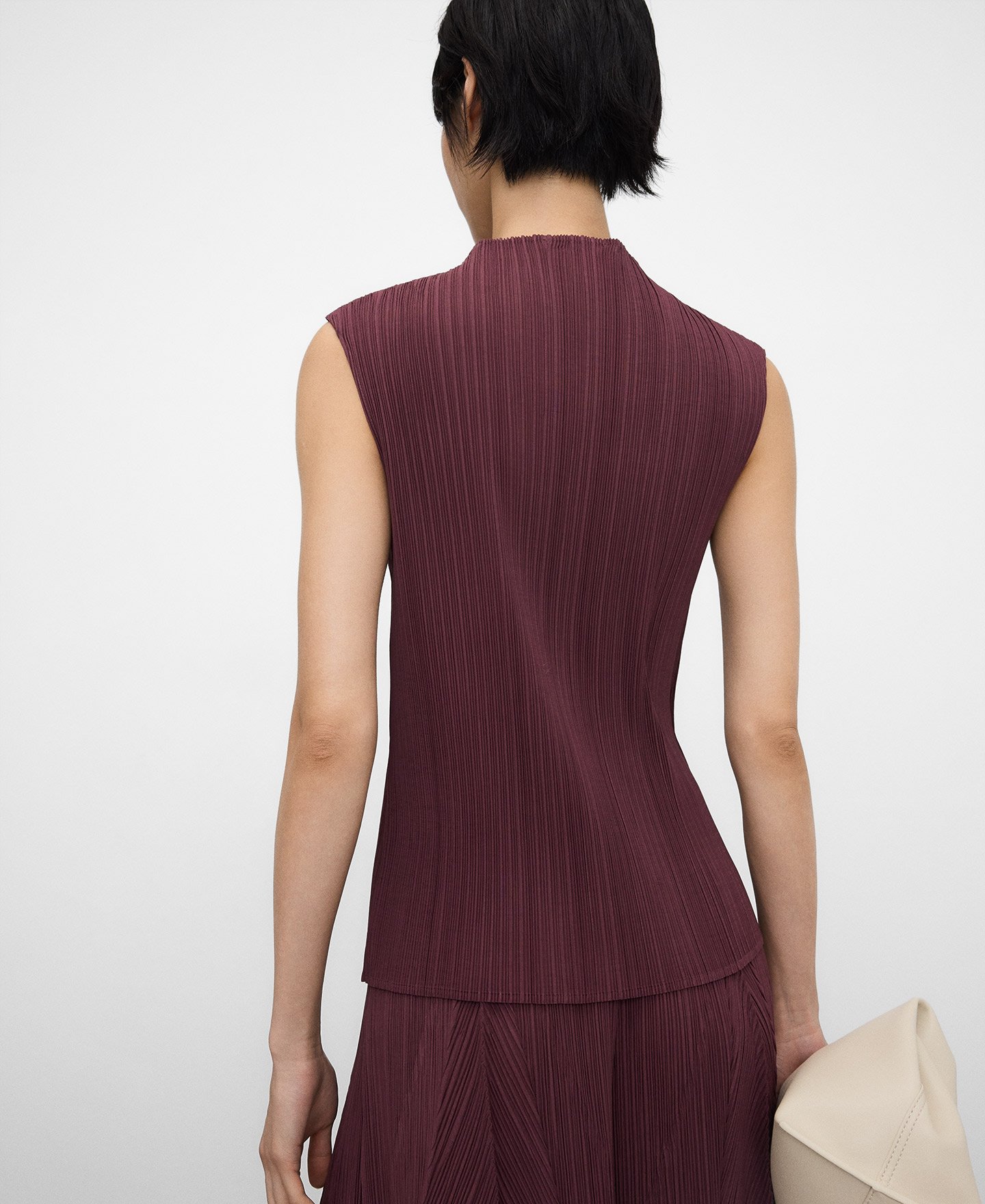 Top crinkle cuello perkins image number 4