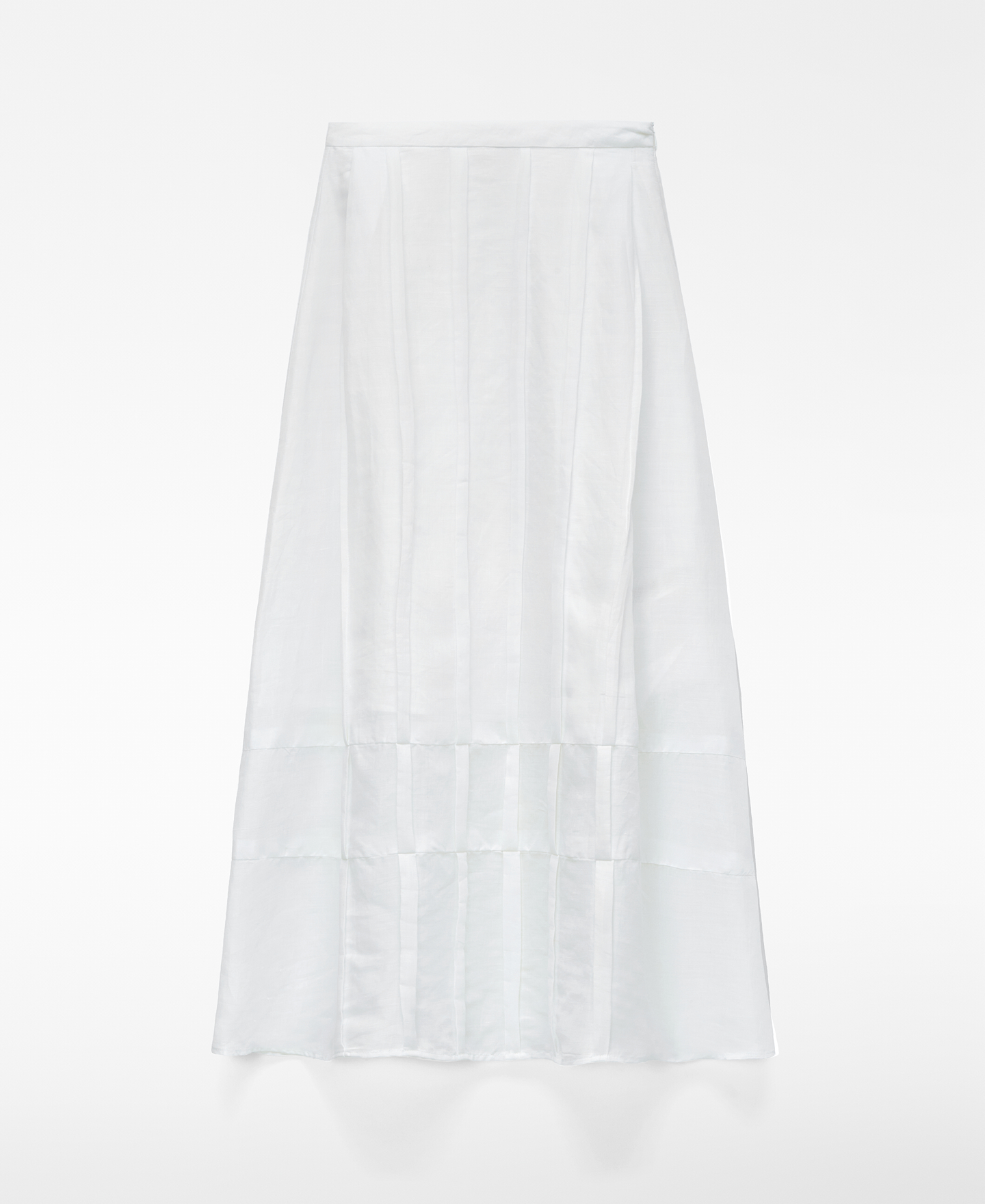 Falda evas&eacute; plisada ramio image number 4