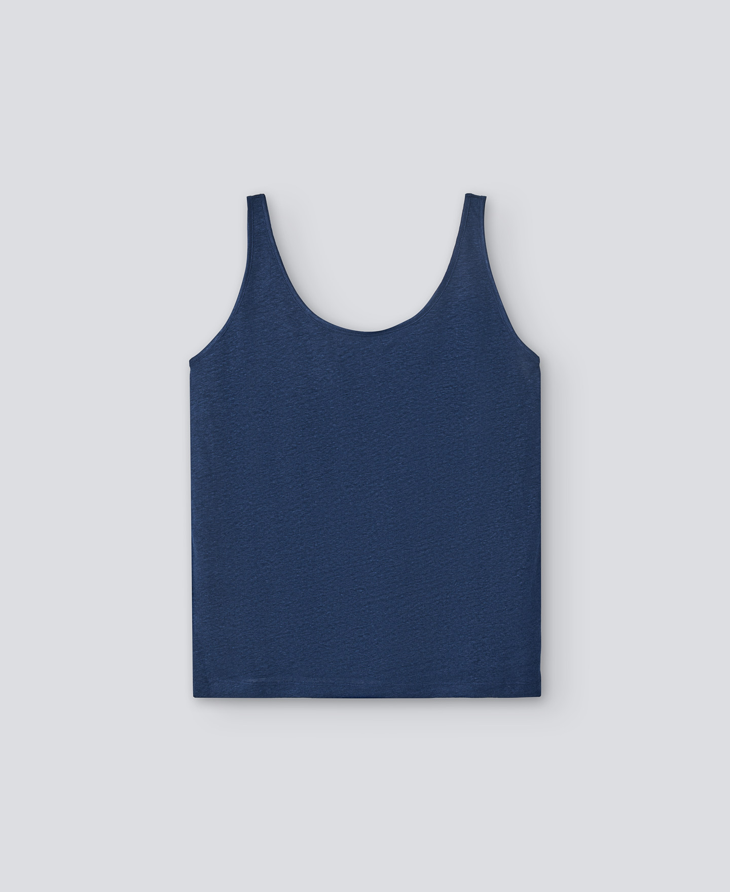 Linen sleeveless T-shirt woman image number 4