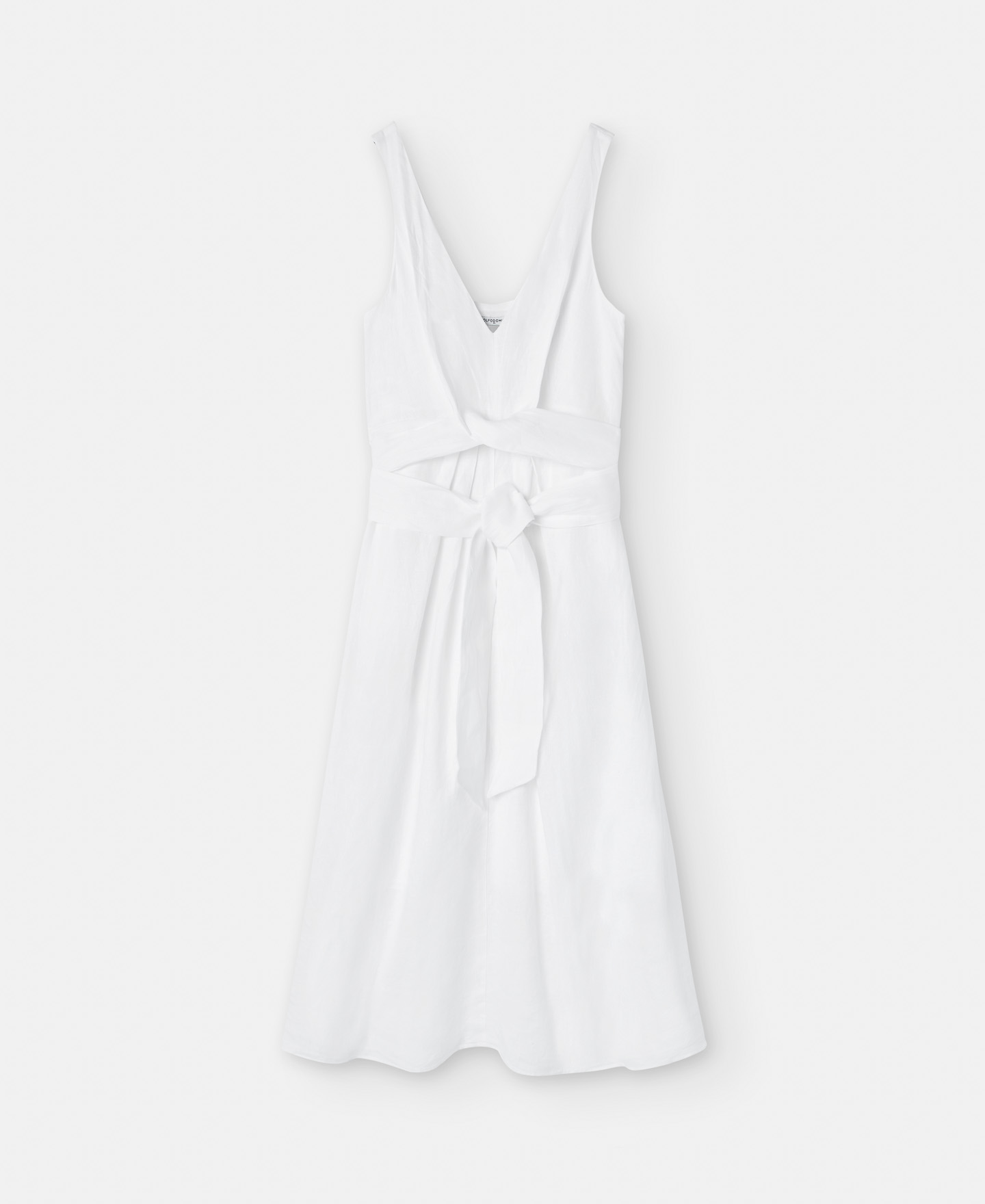 Flared dress in European linen image number 0