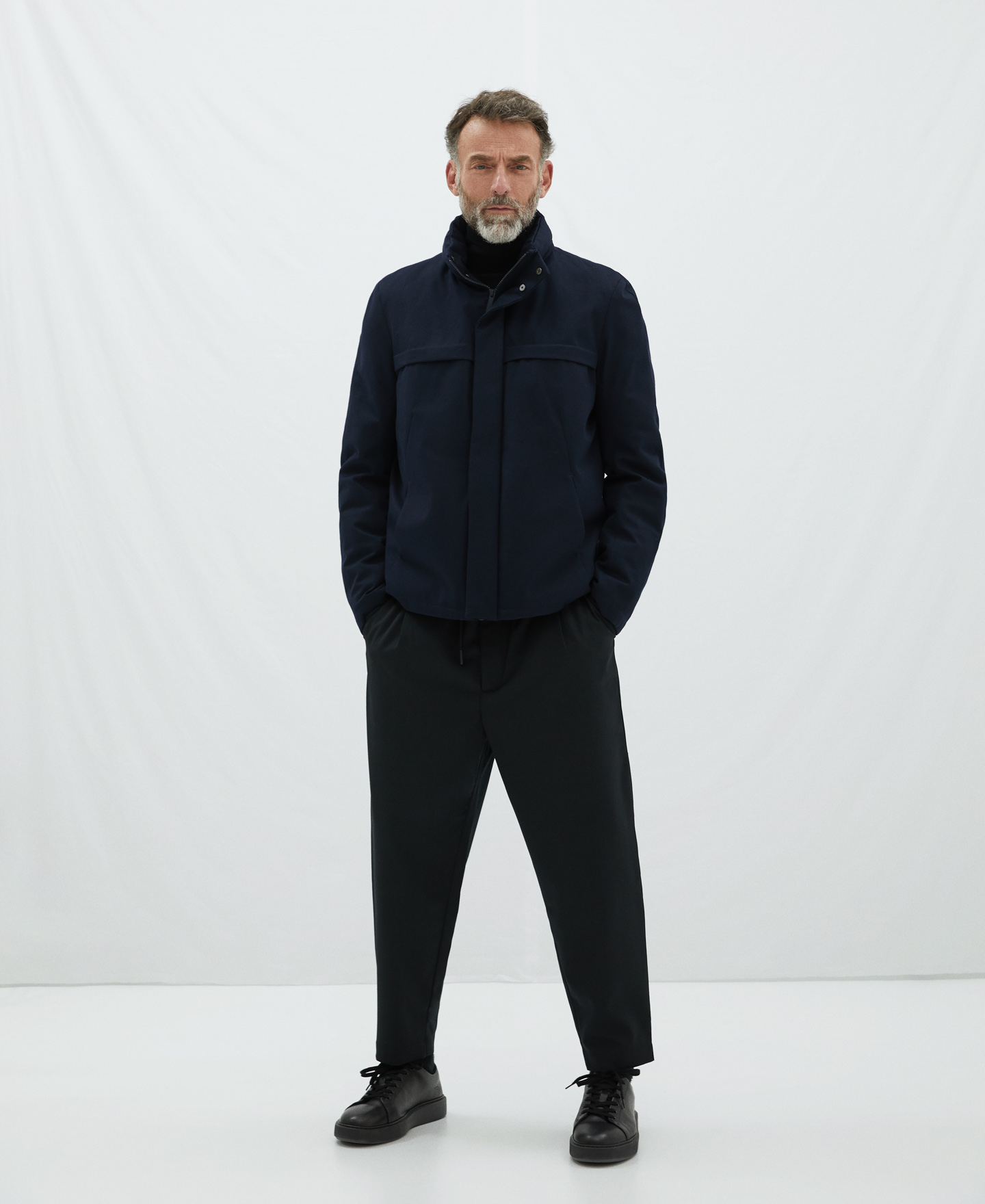 Padded parka with concealed hood image number 1
