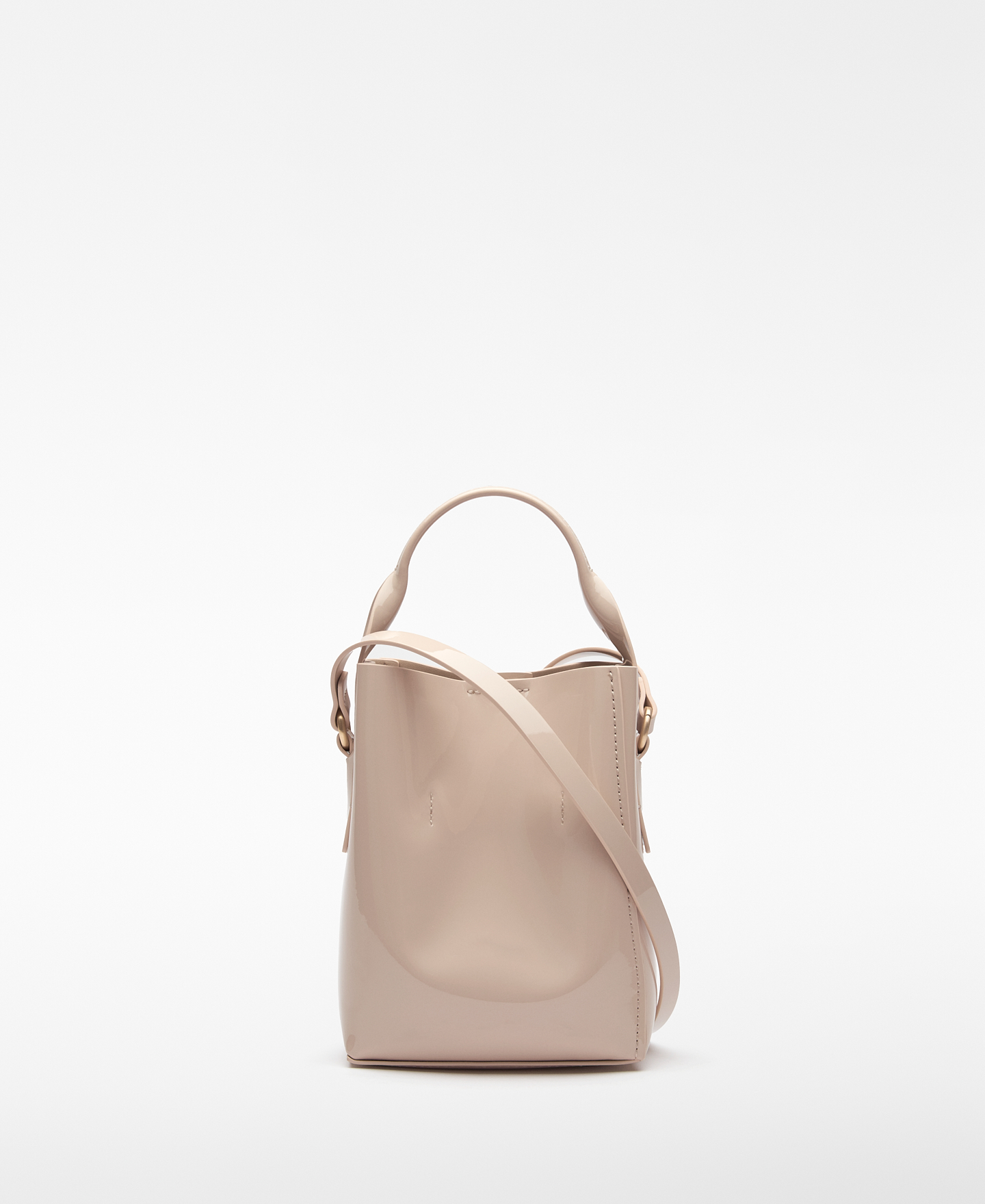 Mica patent bucket bag image number 1