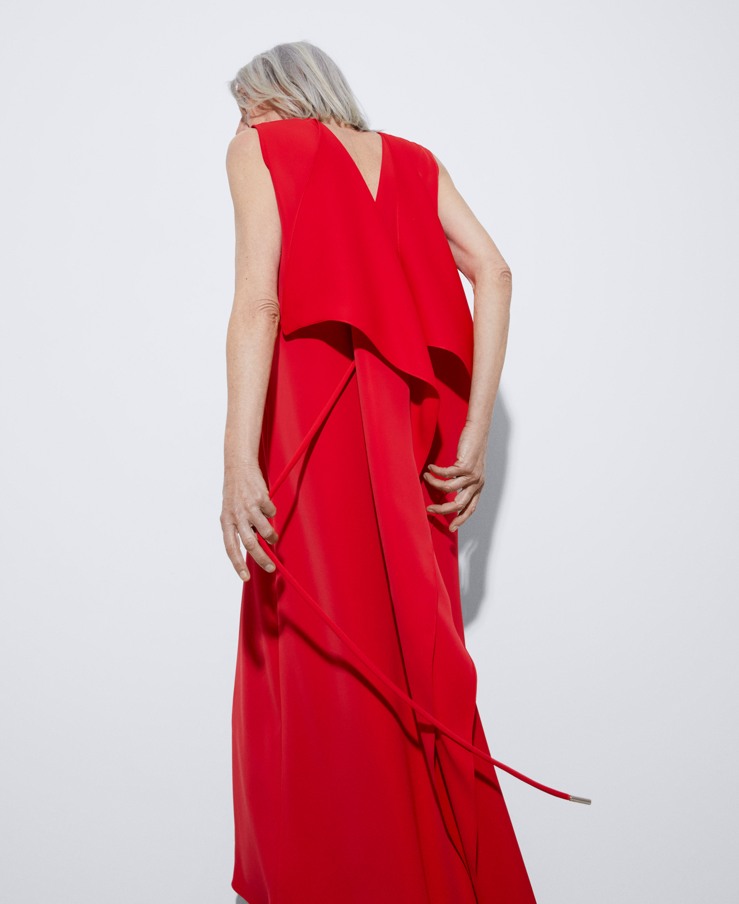 Cocktail dress with draped back image number 3