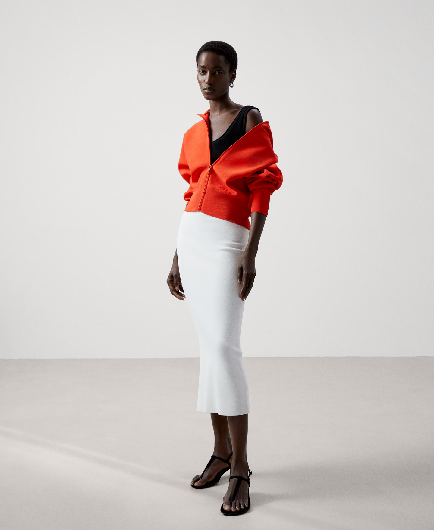 Viscose and nylon jacket image number 1