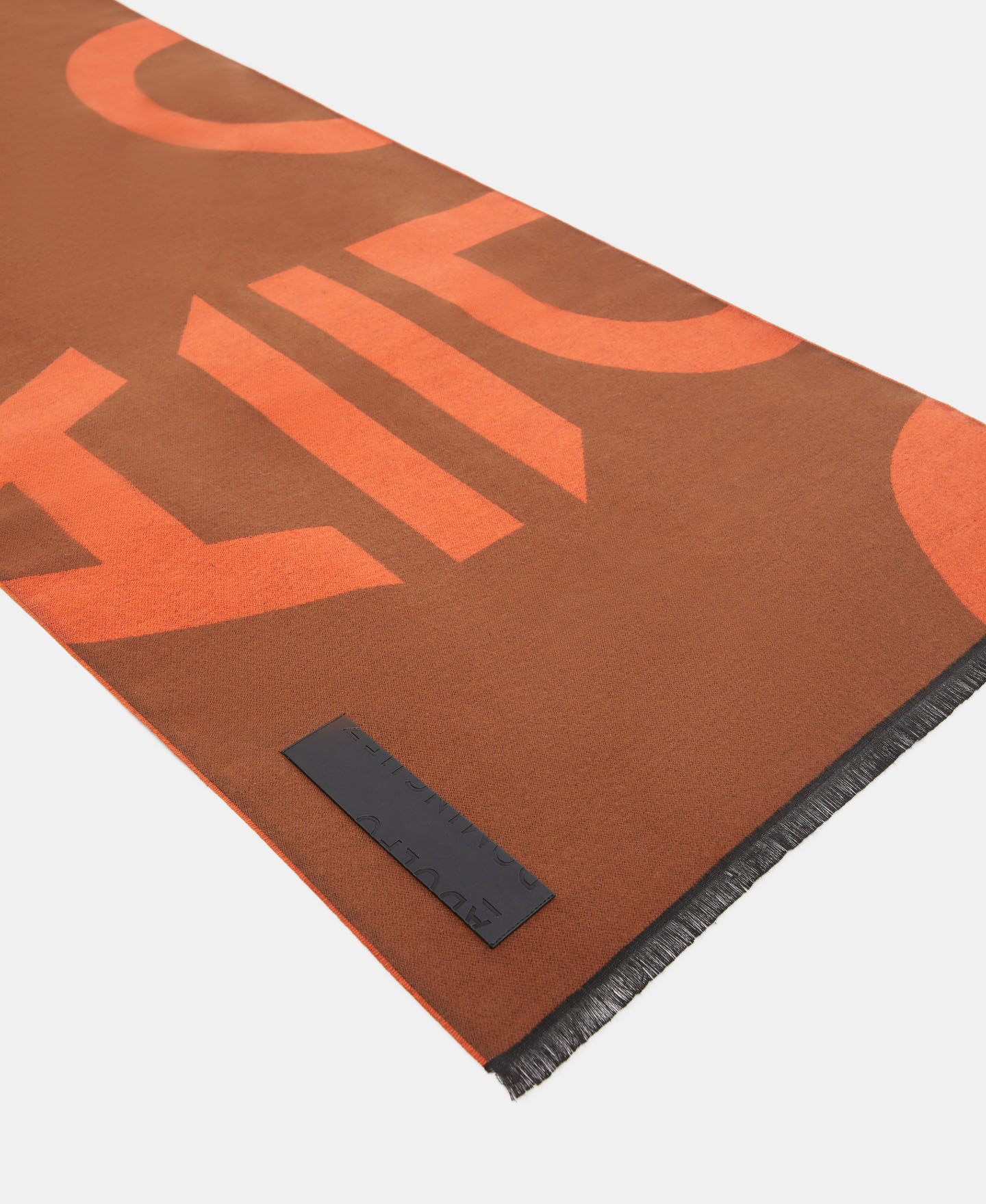 Two-tone maxi logo scarf image number 1
