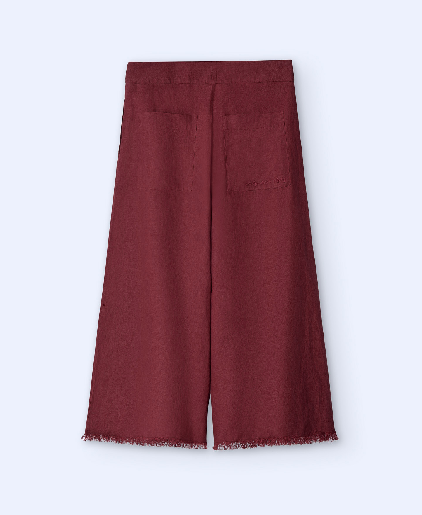 European linen palazzo trousers image number 5