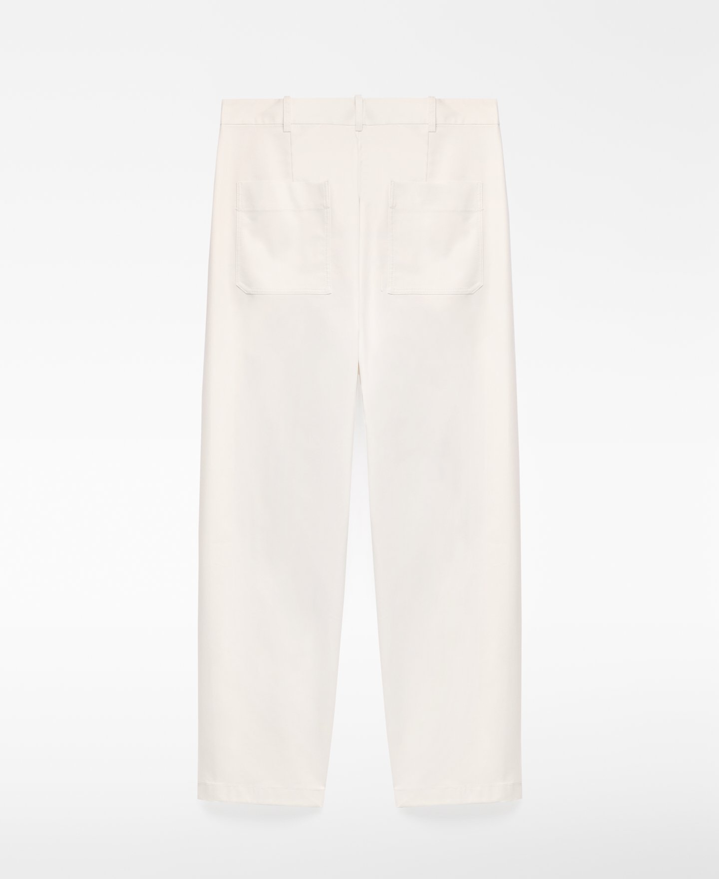 Ecru barrel fit trousers woman image number 5