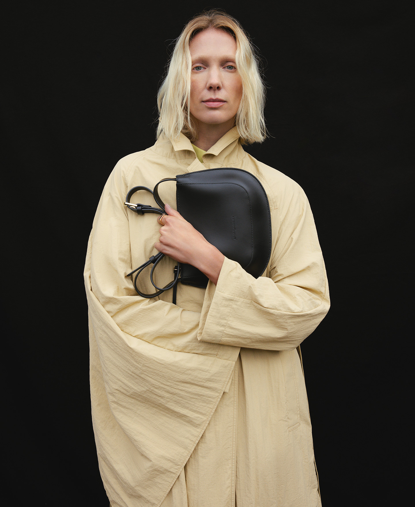 Nylon shawl piece trench coat woman image number 3