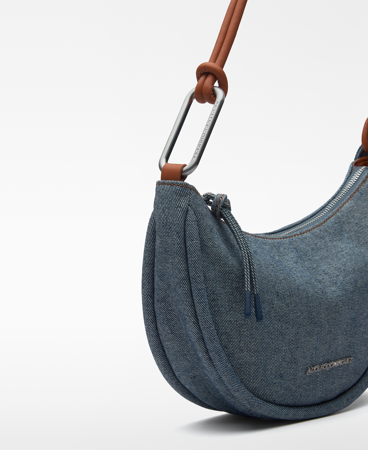 Luna denim shoulder bag woman image number 3