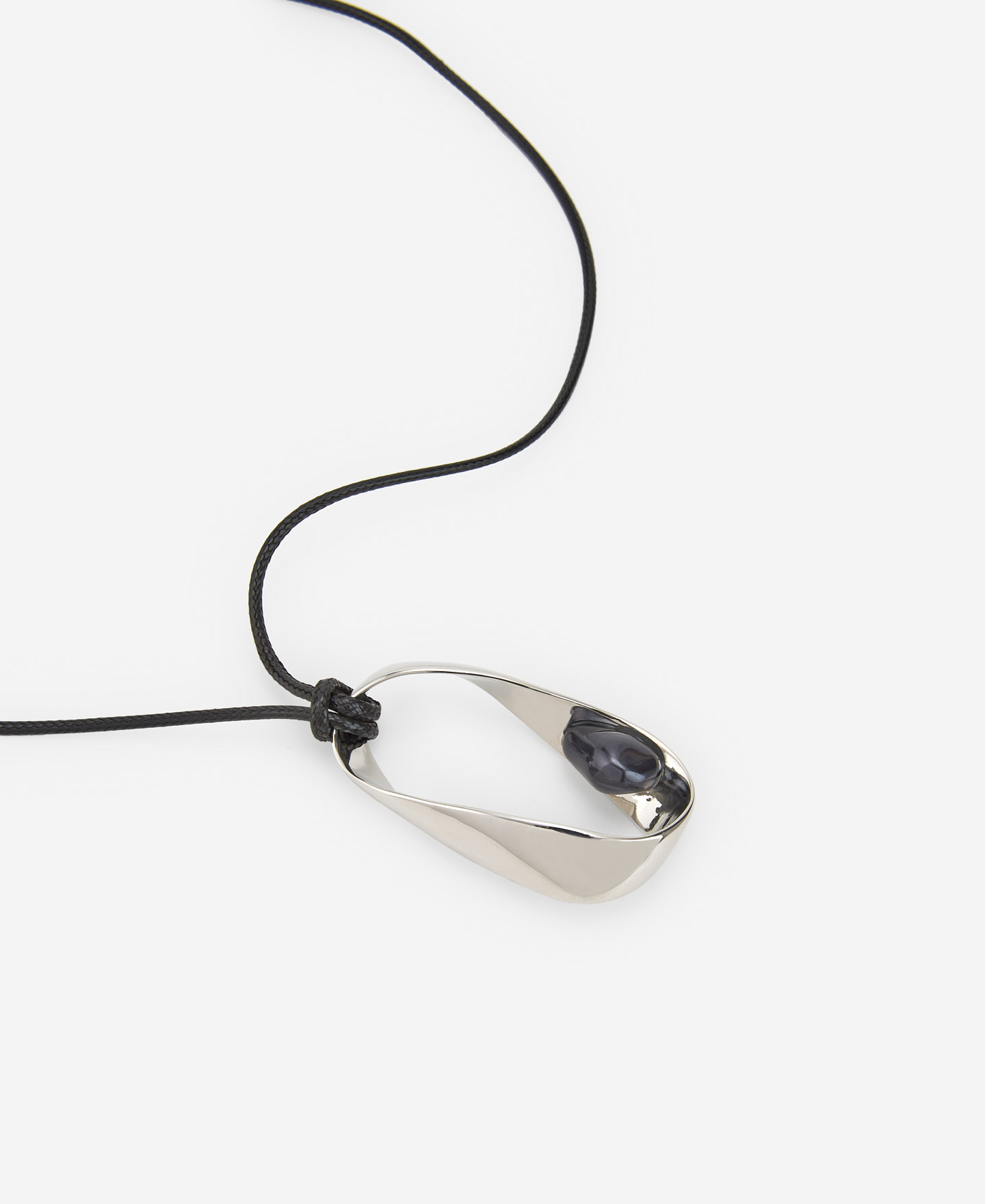 Synthetic pearl pendant image number 1
