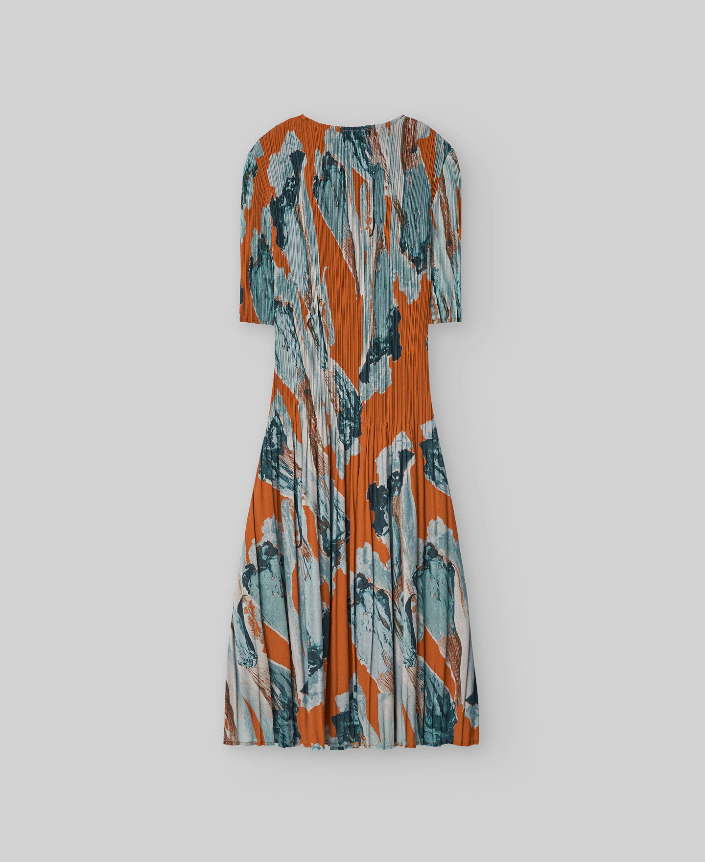 Vestido crinkle estampado mujer image number 5