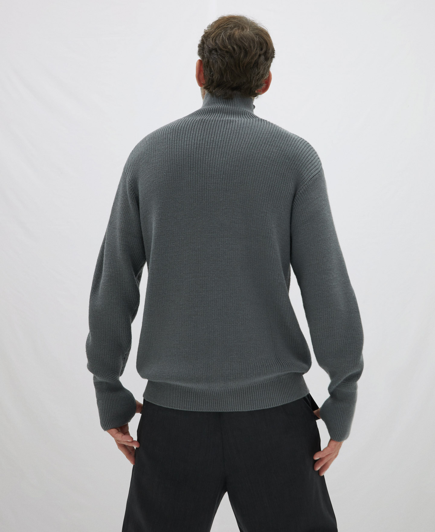 English knit turtleneck sweater image number 2
