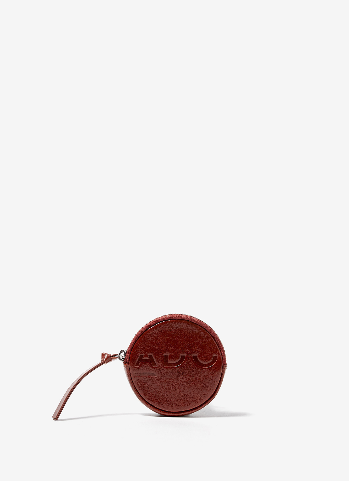 Rounded leather coin-holder image number 0
