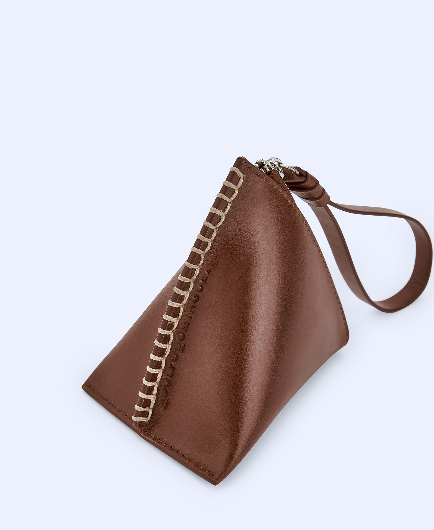 Leather purse with maxi handle image number 2