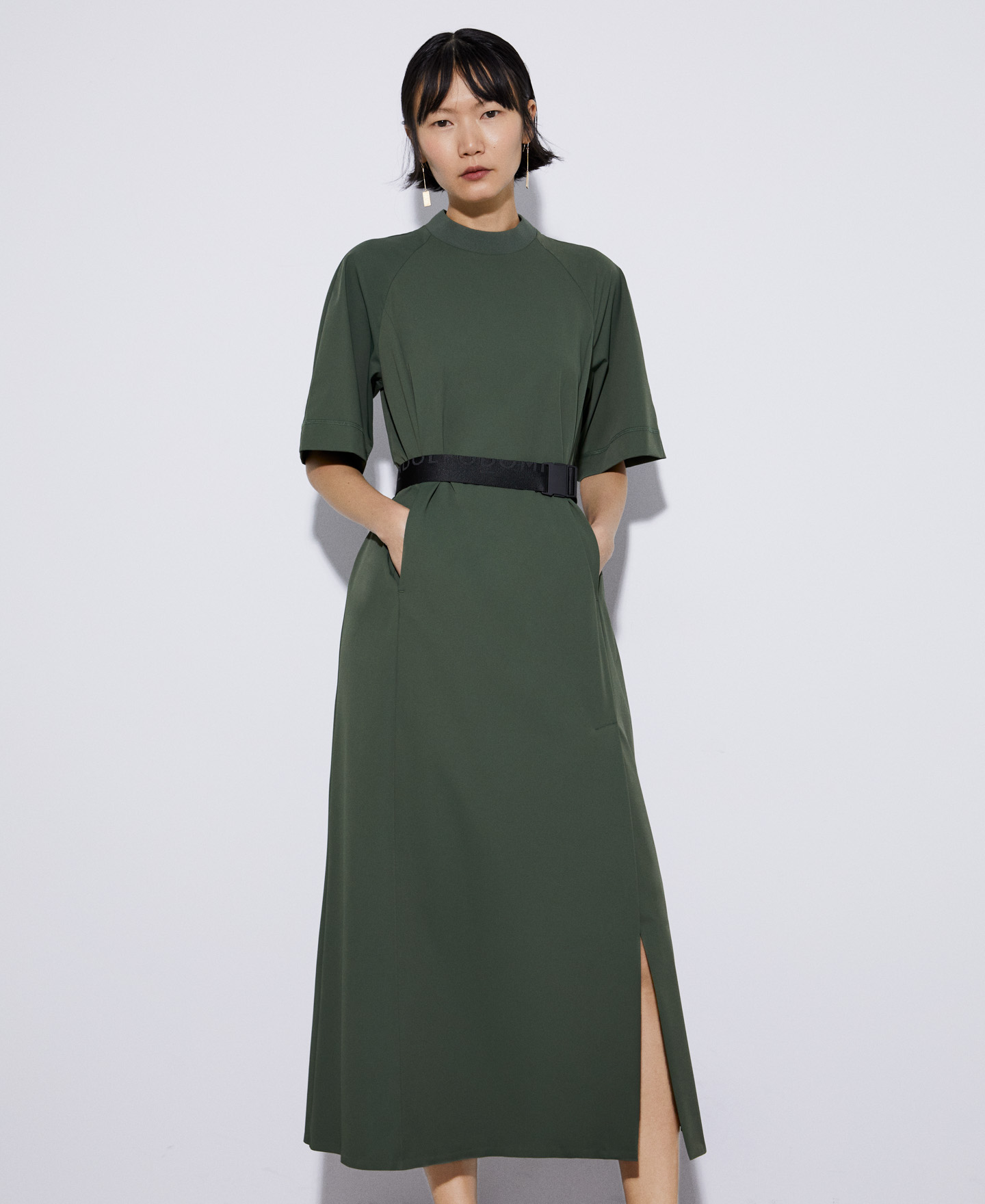 Maxi dress in recycled nylon image number 0