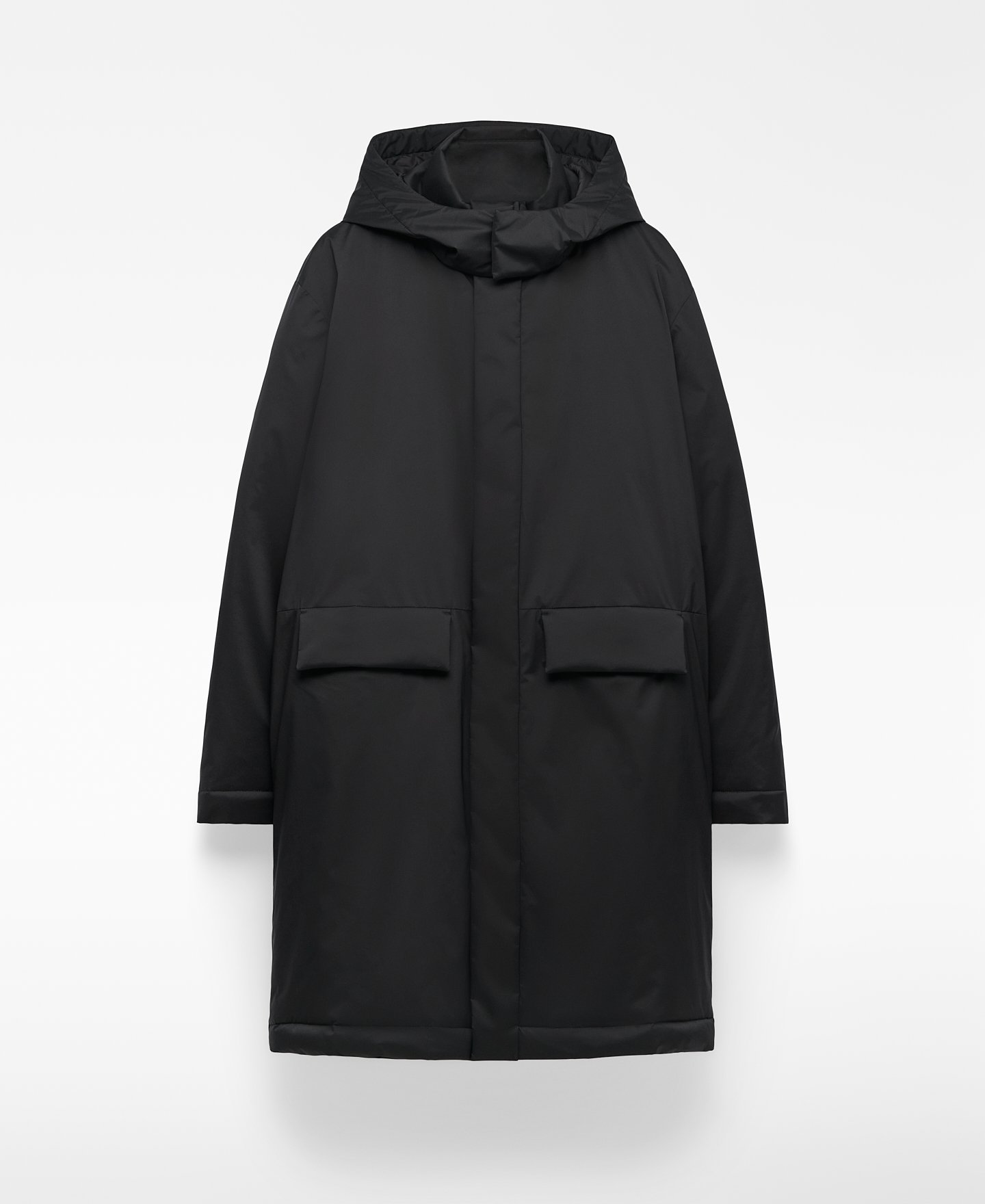 Parka larga con capucha hombre image number 6