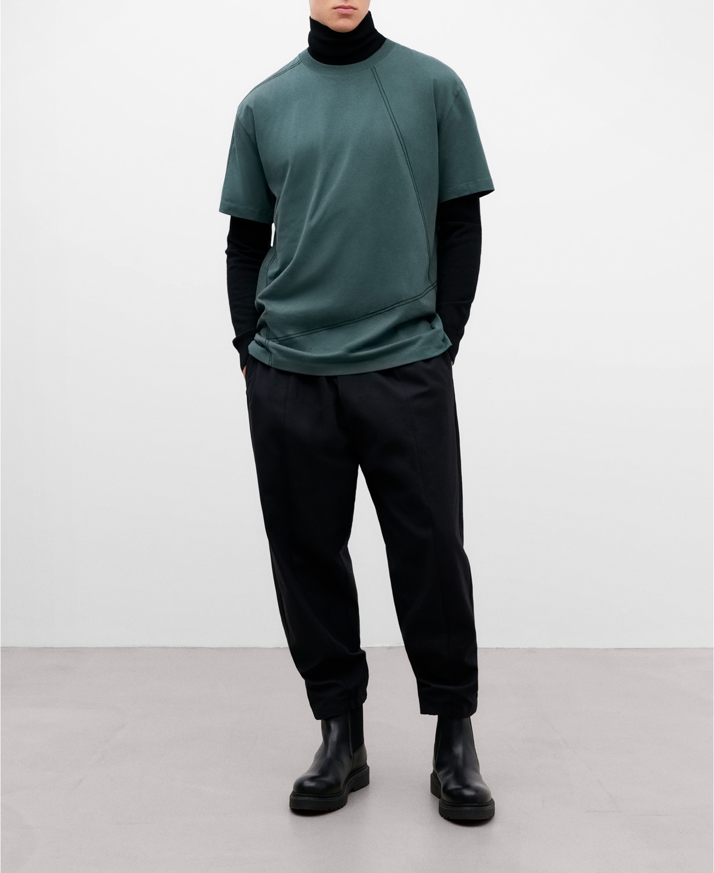 Camiseta de algodón verde image number 1