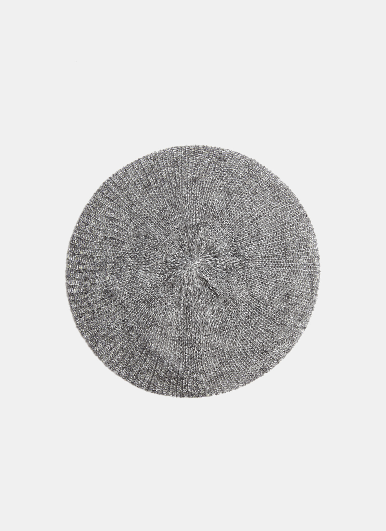Knit beret with metallic fibre image number 0