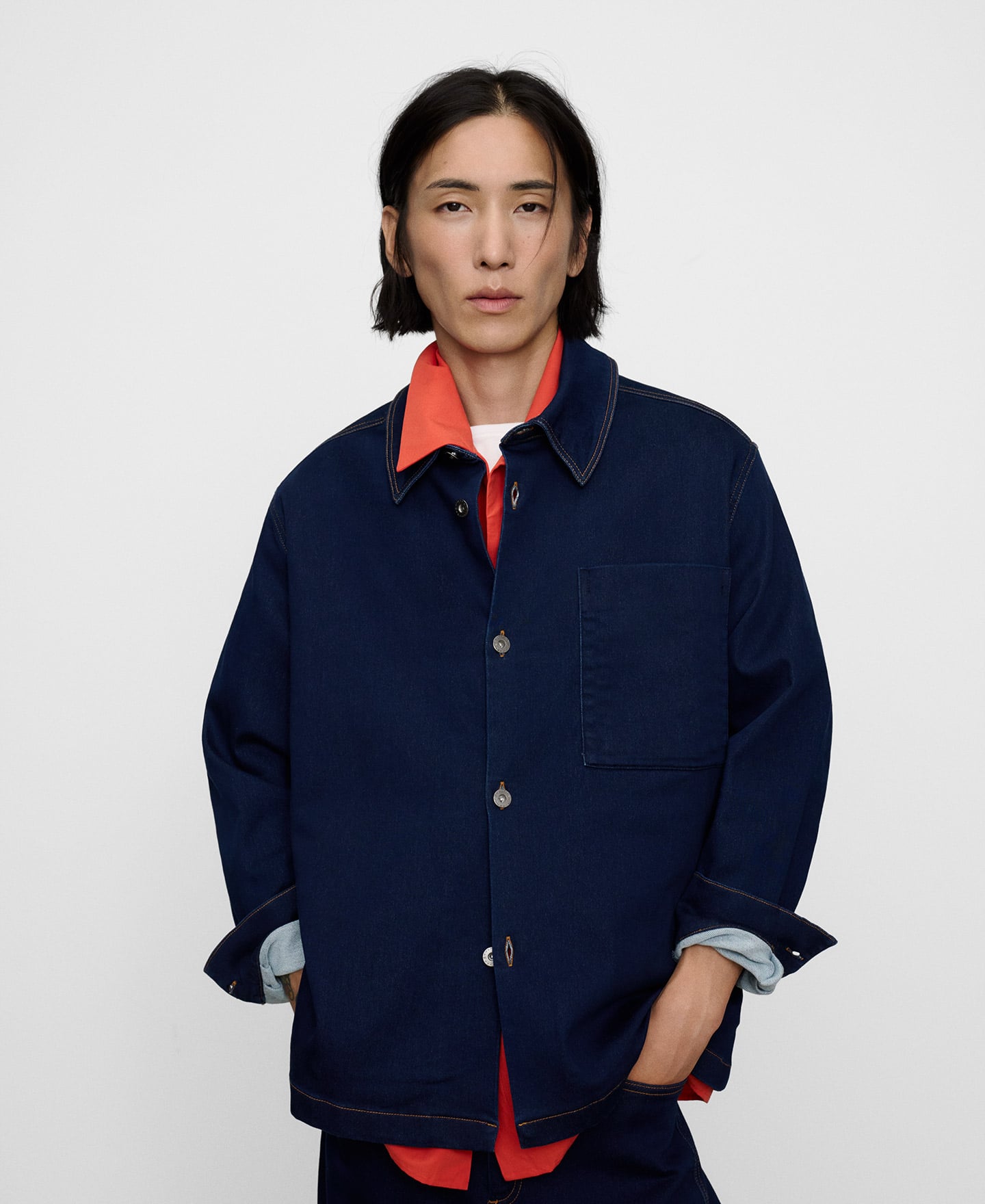 Sobrecamisa denim image number 0