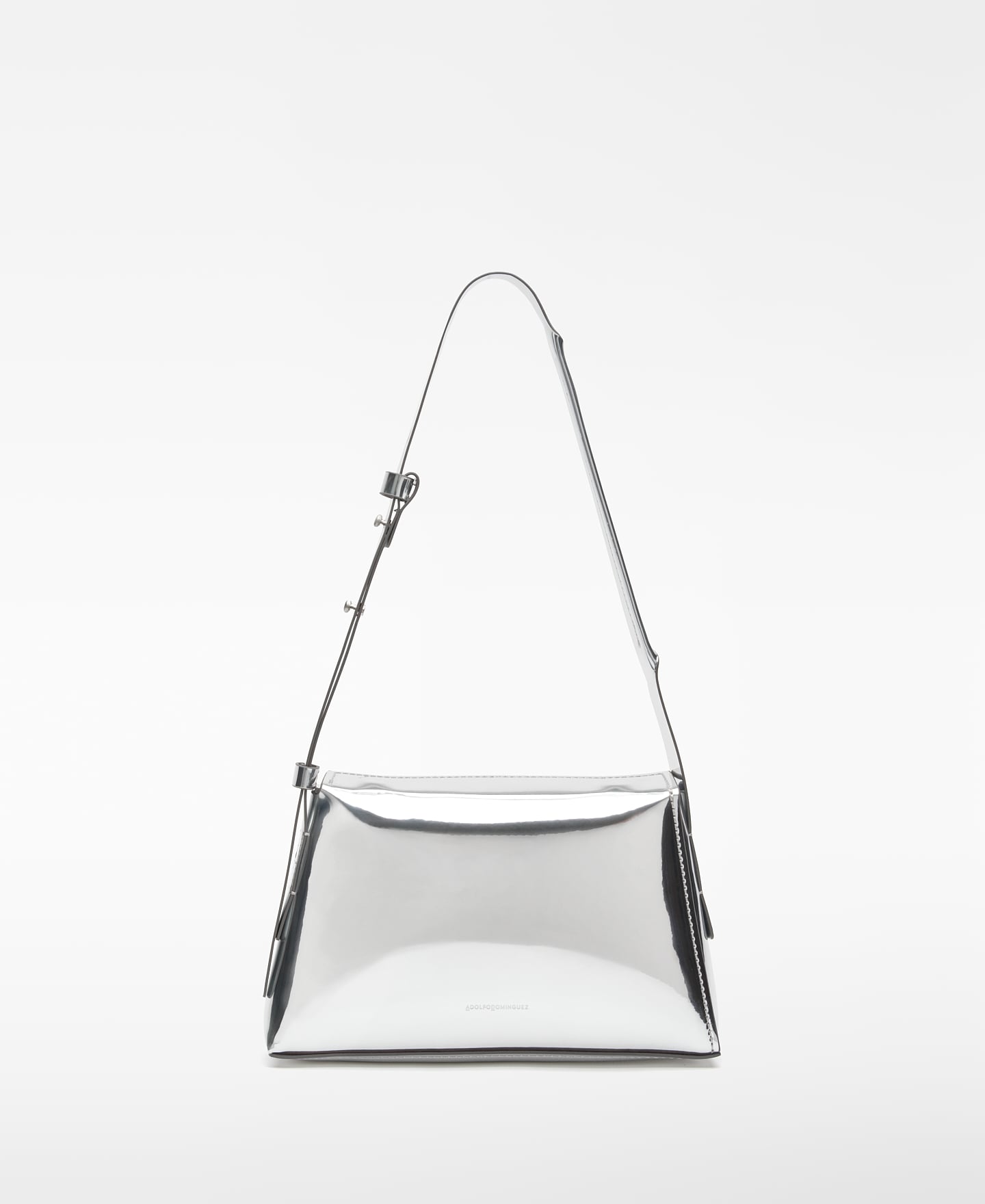 Mica metallic-finish shoulder bag image number 0