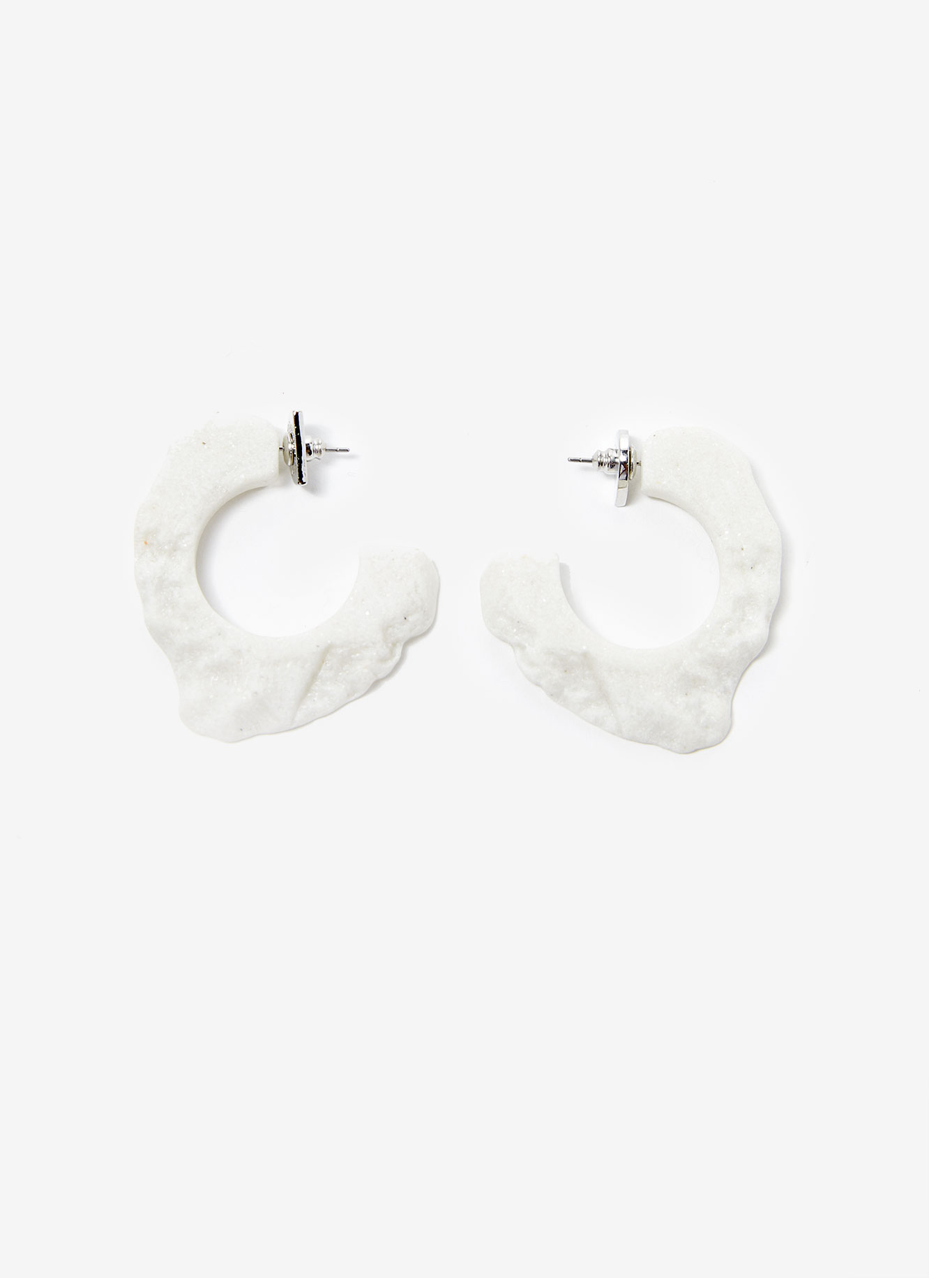 Irregular hoops with stone texture image number 0