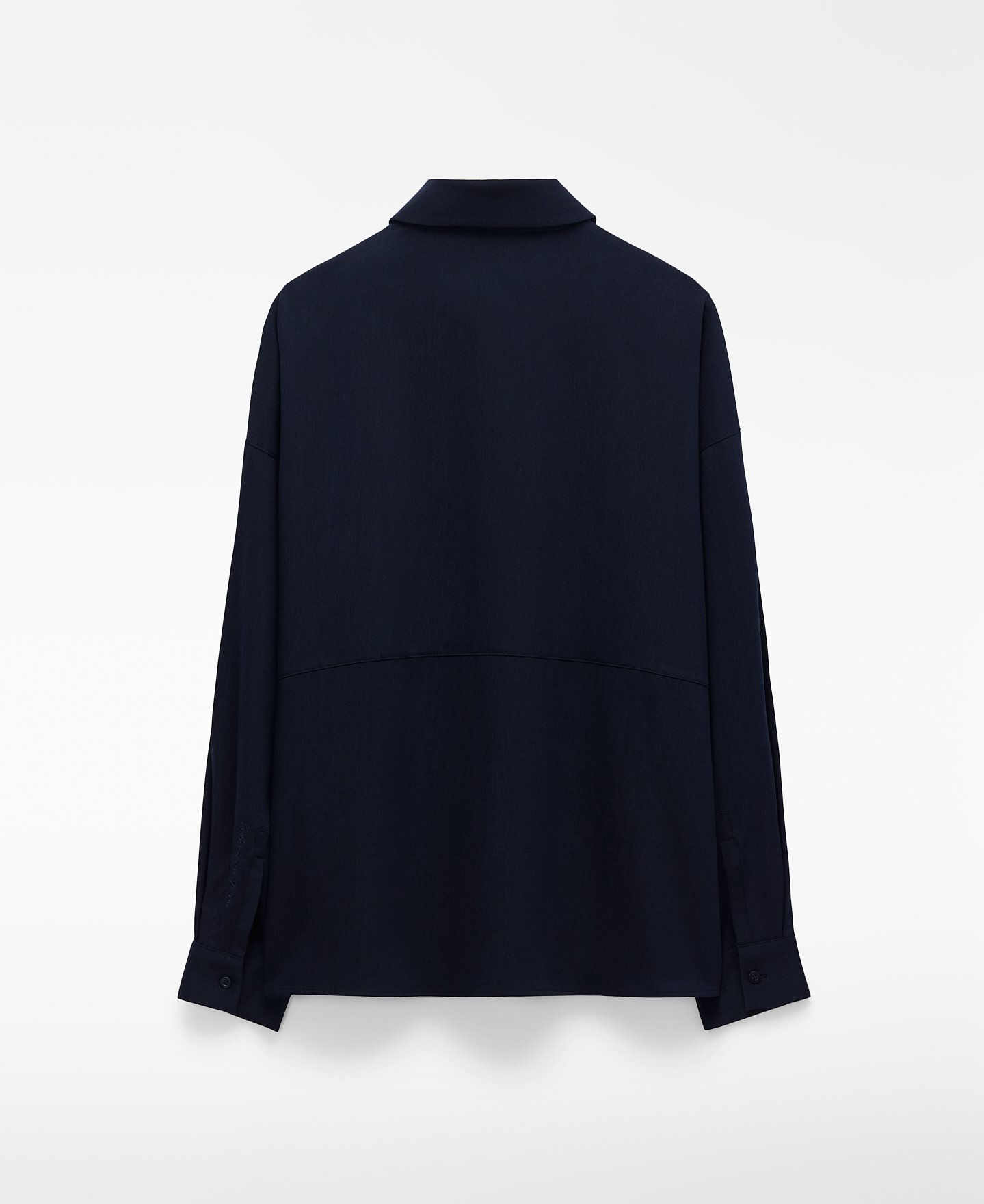 Spread collar oversize shirt image number 5