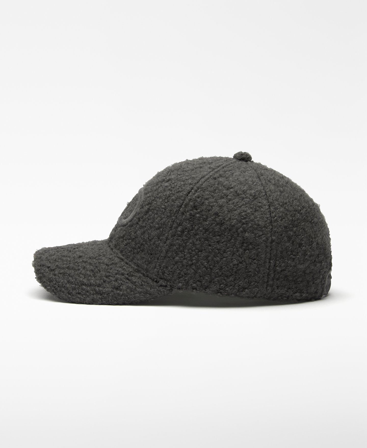 Embroidered logo textured cap woman image number 1