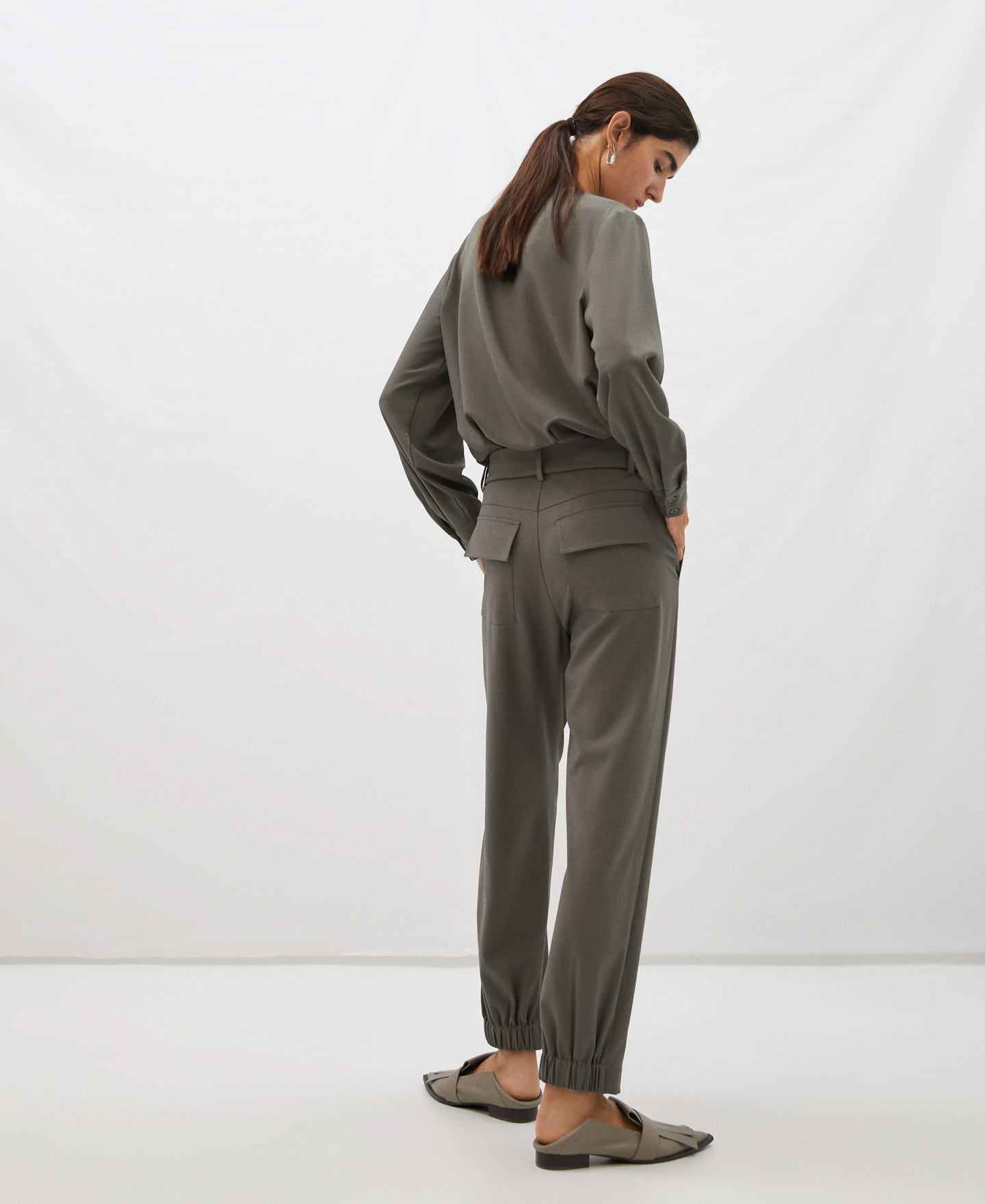 Relaxed fit jogger trousers image number 2