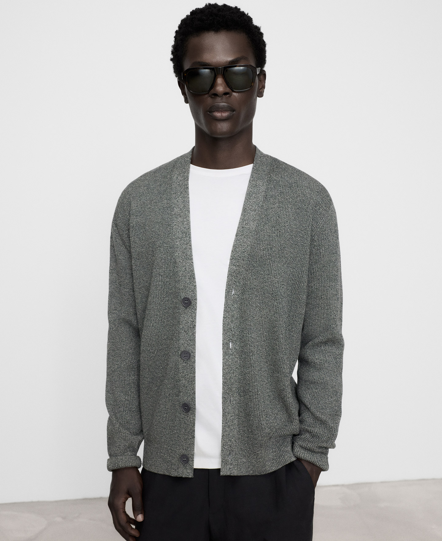 Organic cotton ribbed sweater image number 0