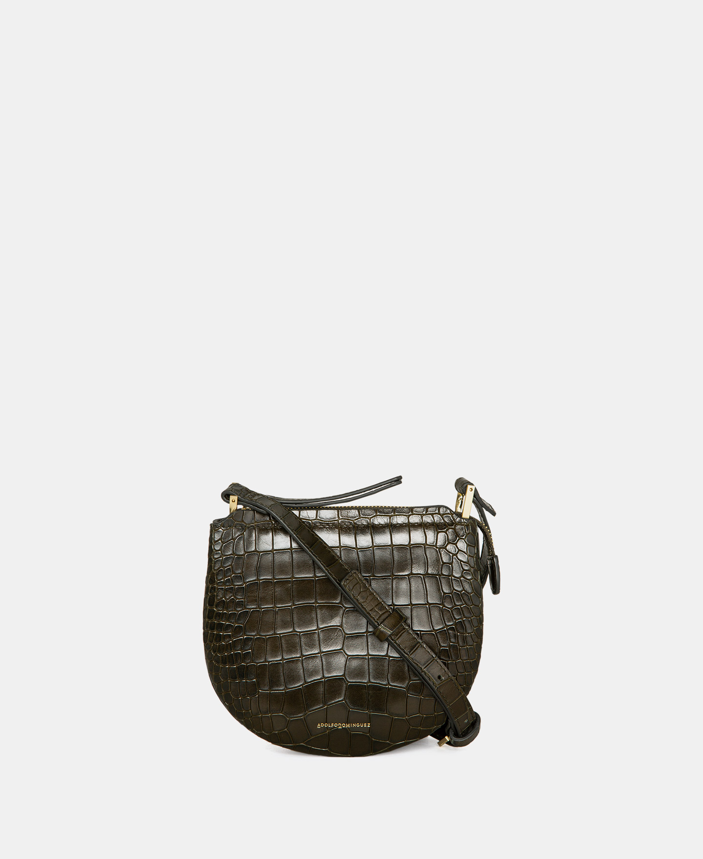 Crocodile effect leather mini bag image number 0