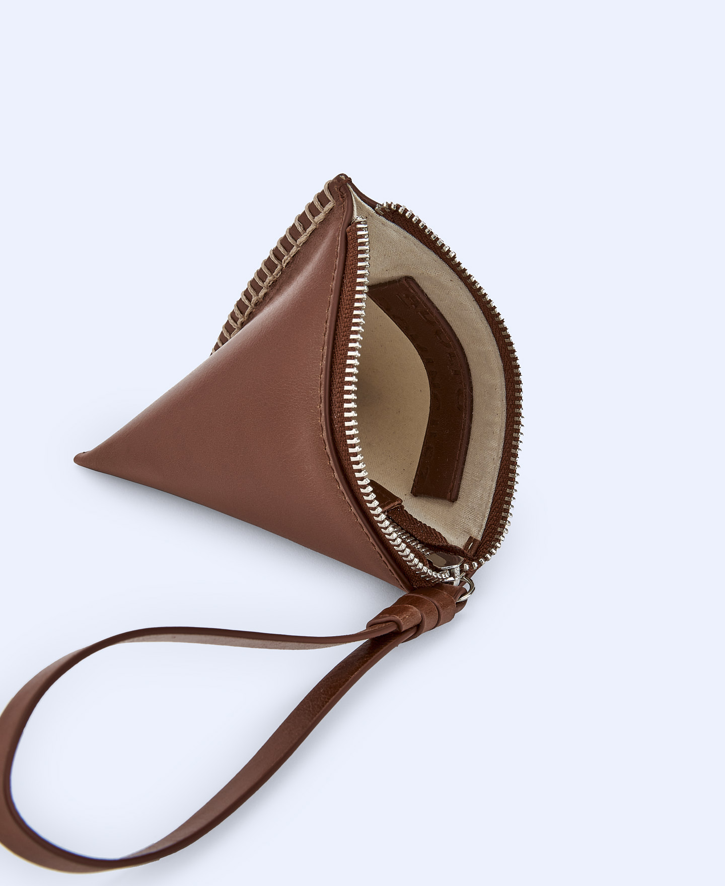 Leather purse with maxi handle image number 1
