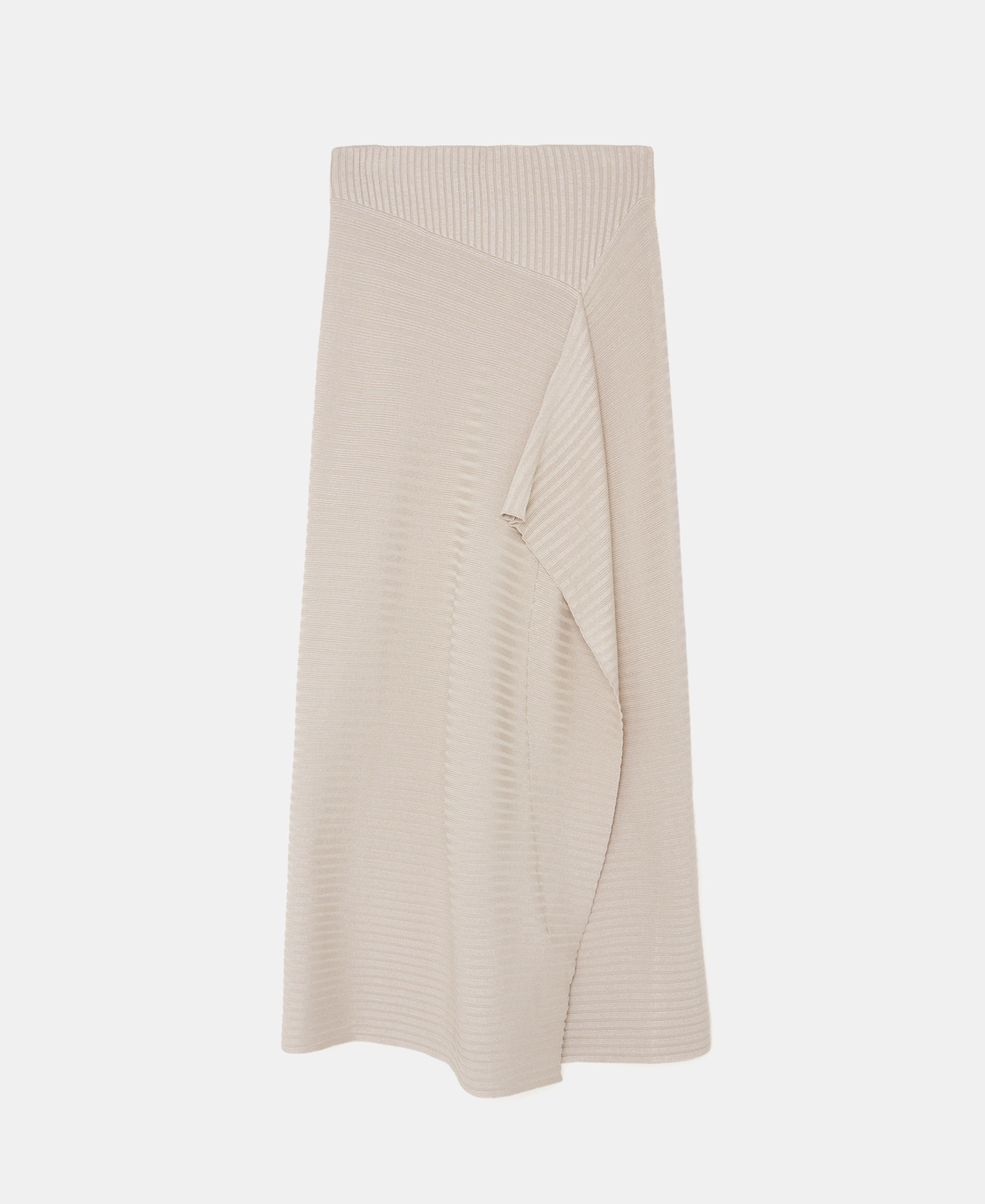 Viscose ribbed skirt image number 4