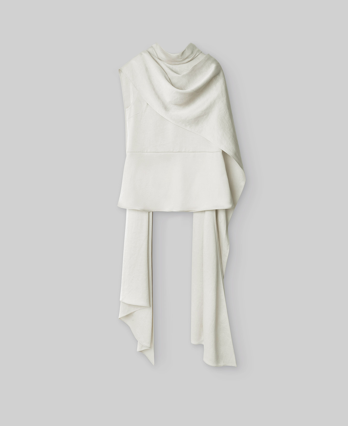 Double-breasted ecru top woman image number 4