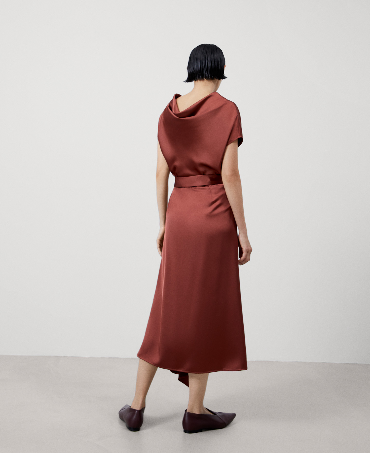 Recycled polyester midi skirt image number 2