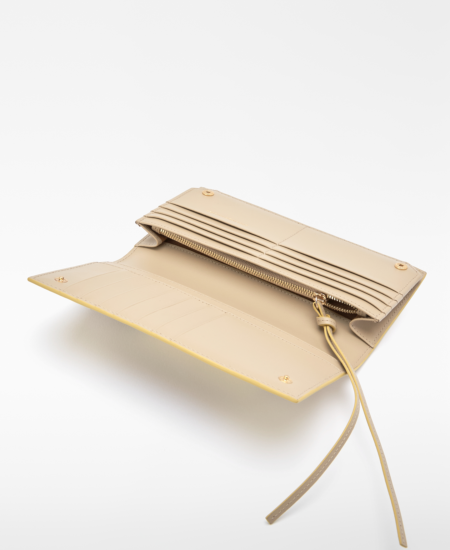 Horizonte tricolour leather long wallet image number 2