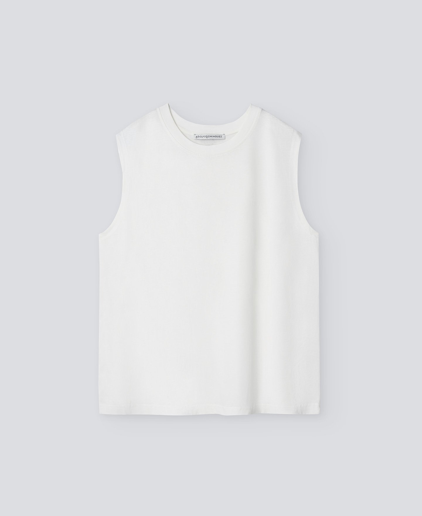 Camiseta sin mangas blanca mujer image number 4