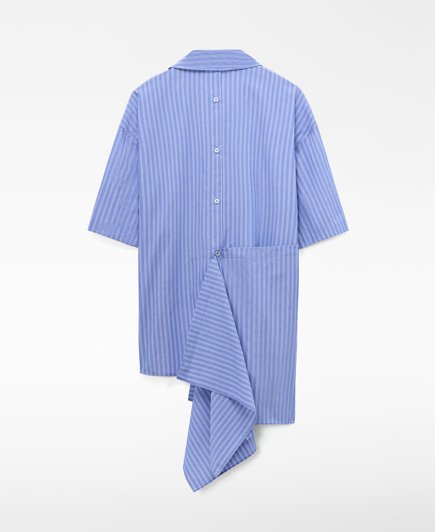 Camisa multiposici&oacute;n rayas algod&oacute;n image number 1