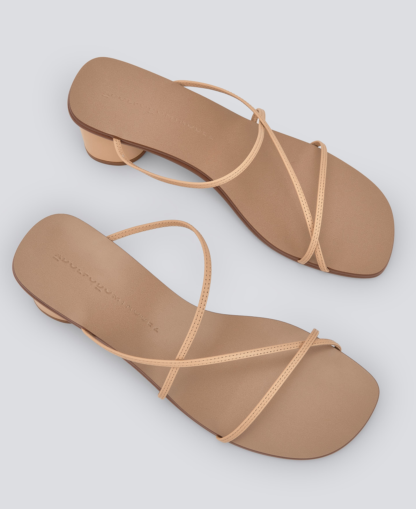 Camel heel sandal woman image number 1