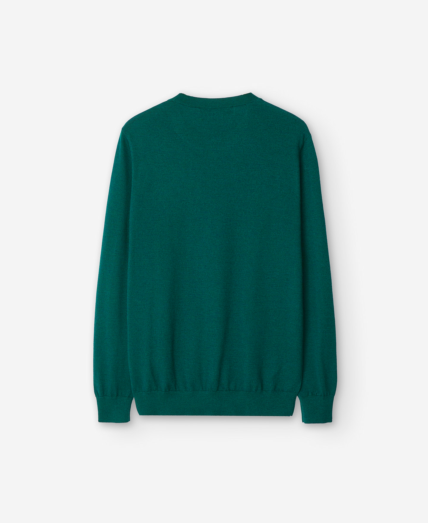 Merino wool green sweater for men image number 5