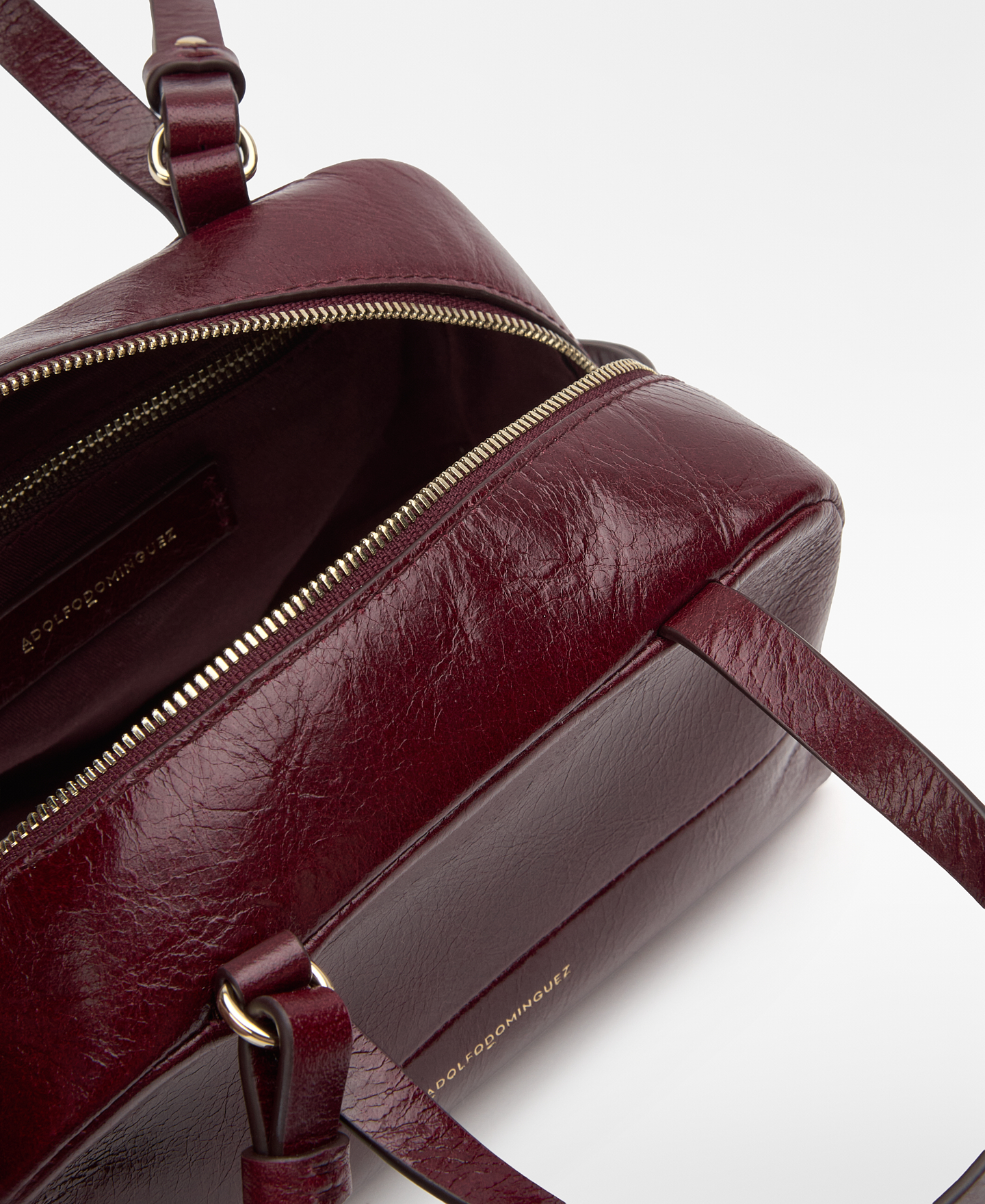 Ori&oacute;n leather mini bowling bag image number 2