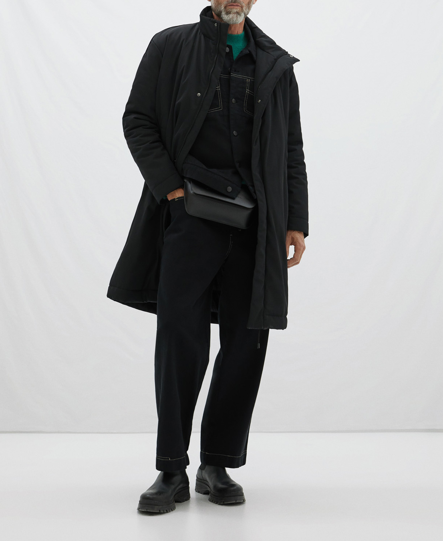 Long padded coat image number 1