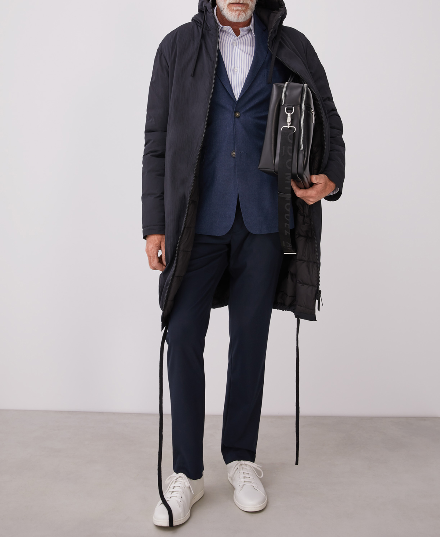 Jacket with pique print image number 5