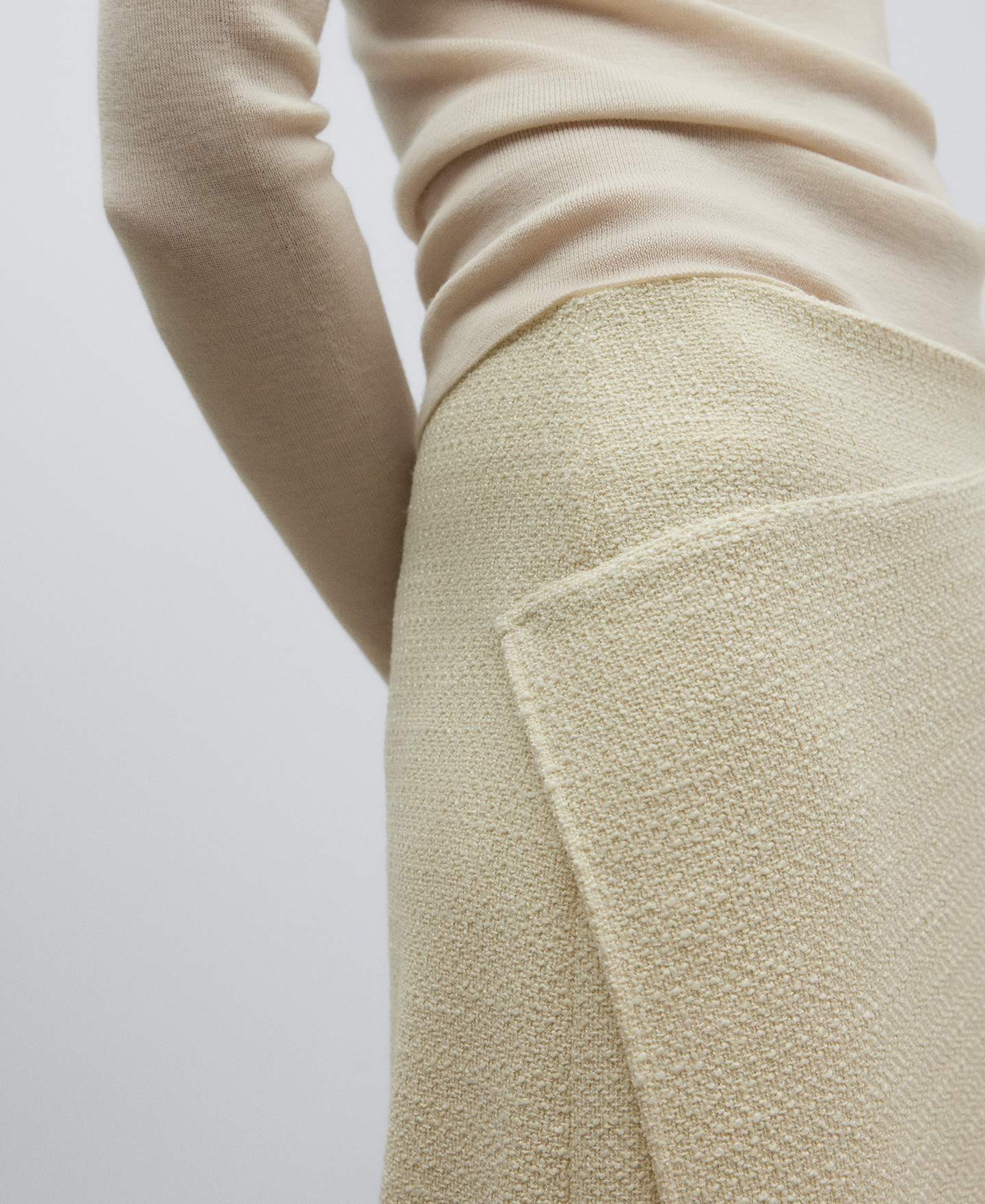 Frayed hem skirt woman image number 3