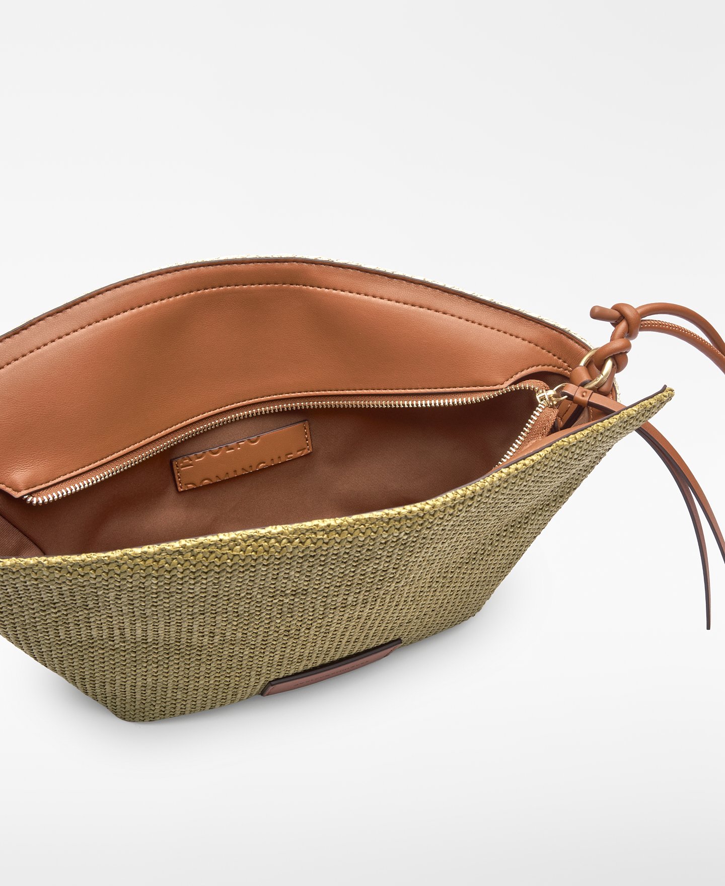 Eclipse raffia texture two-tone bag image number 2