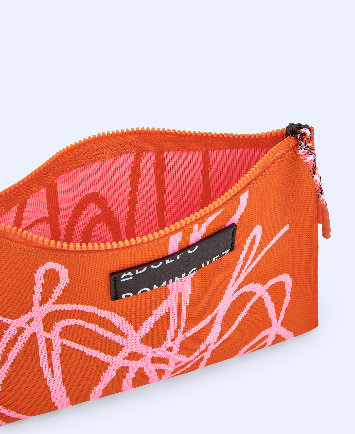 Flat knitted clutch image number 1
