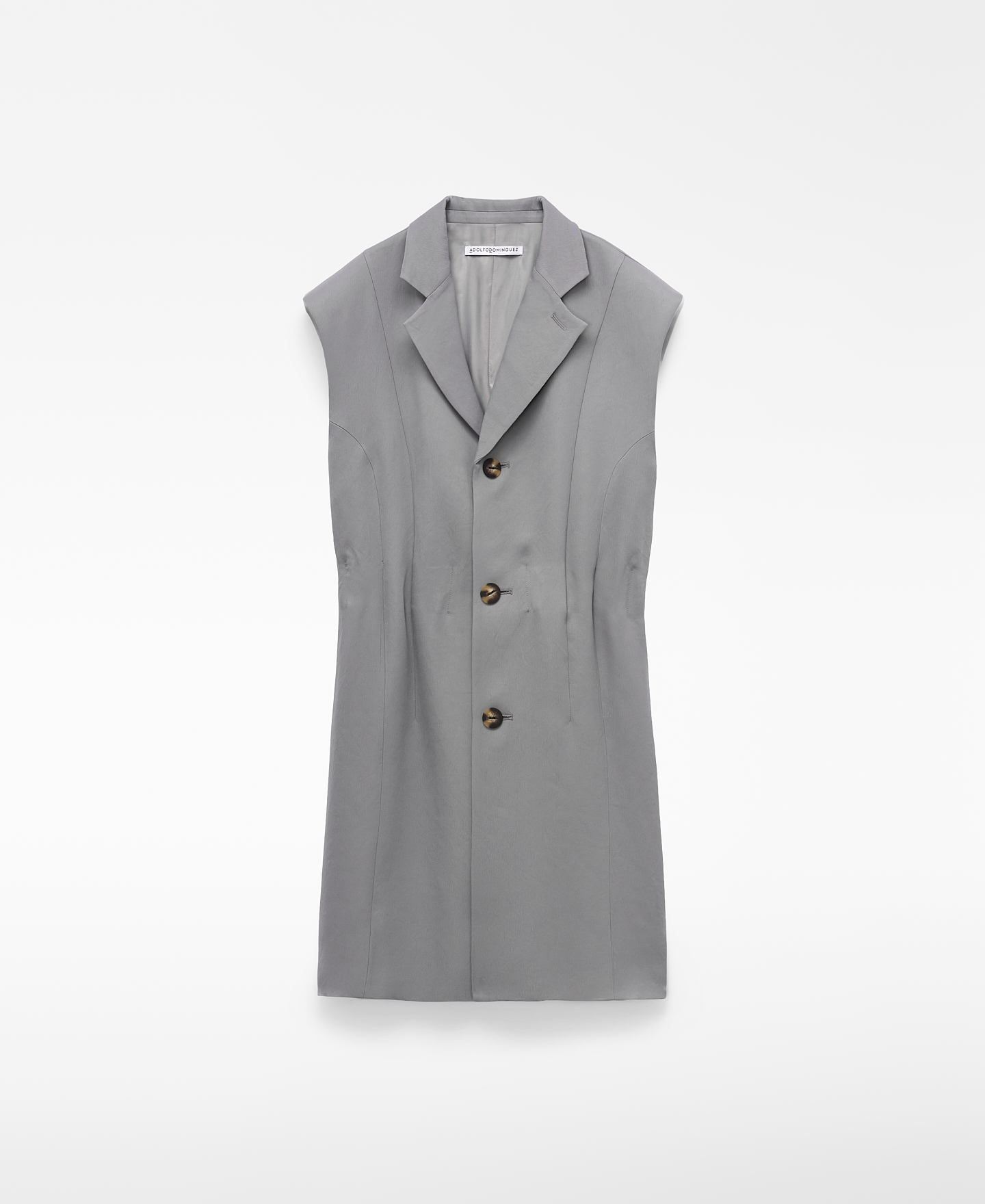 Tailored short dress with fitted waist image number 6