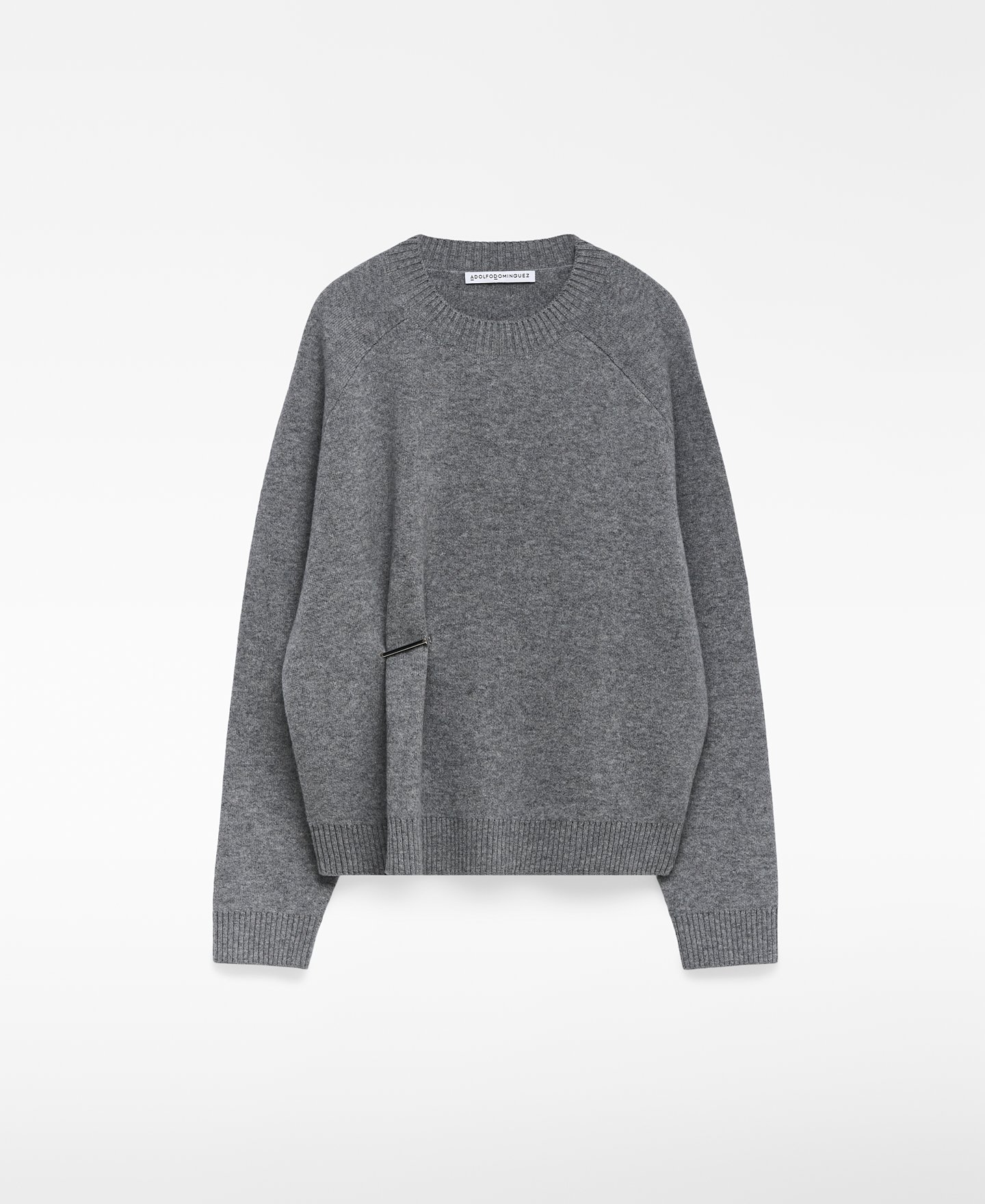 Wool sweater with metal piece woman image number 0