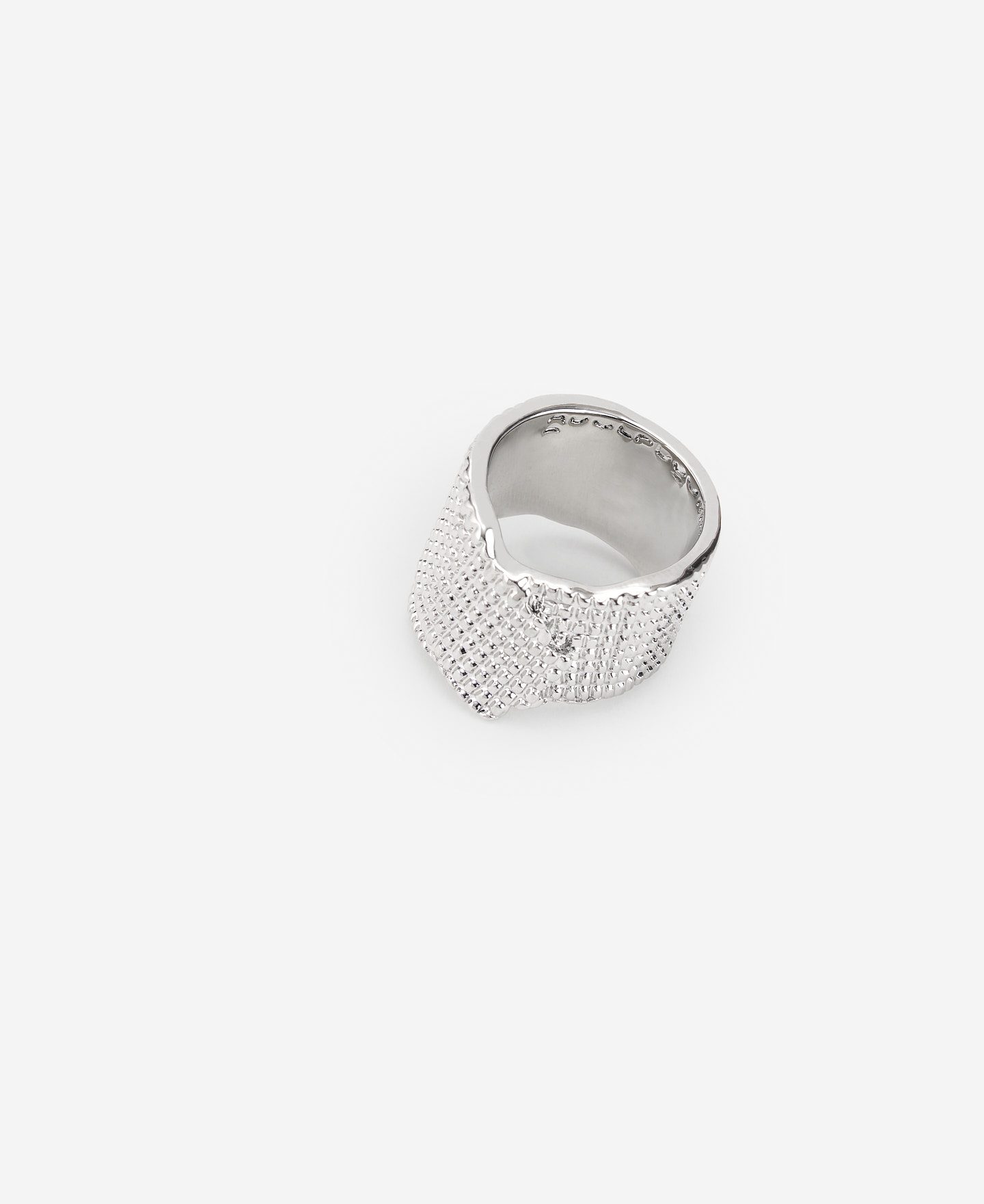 Garza motiv silver ring image number 1