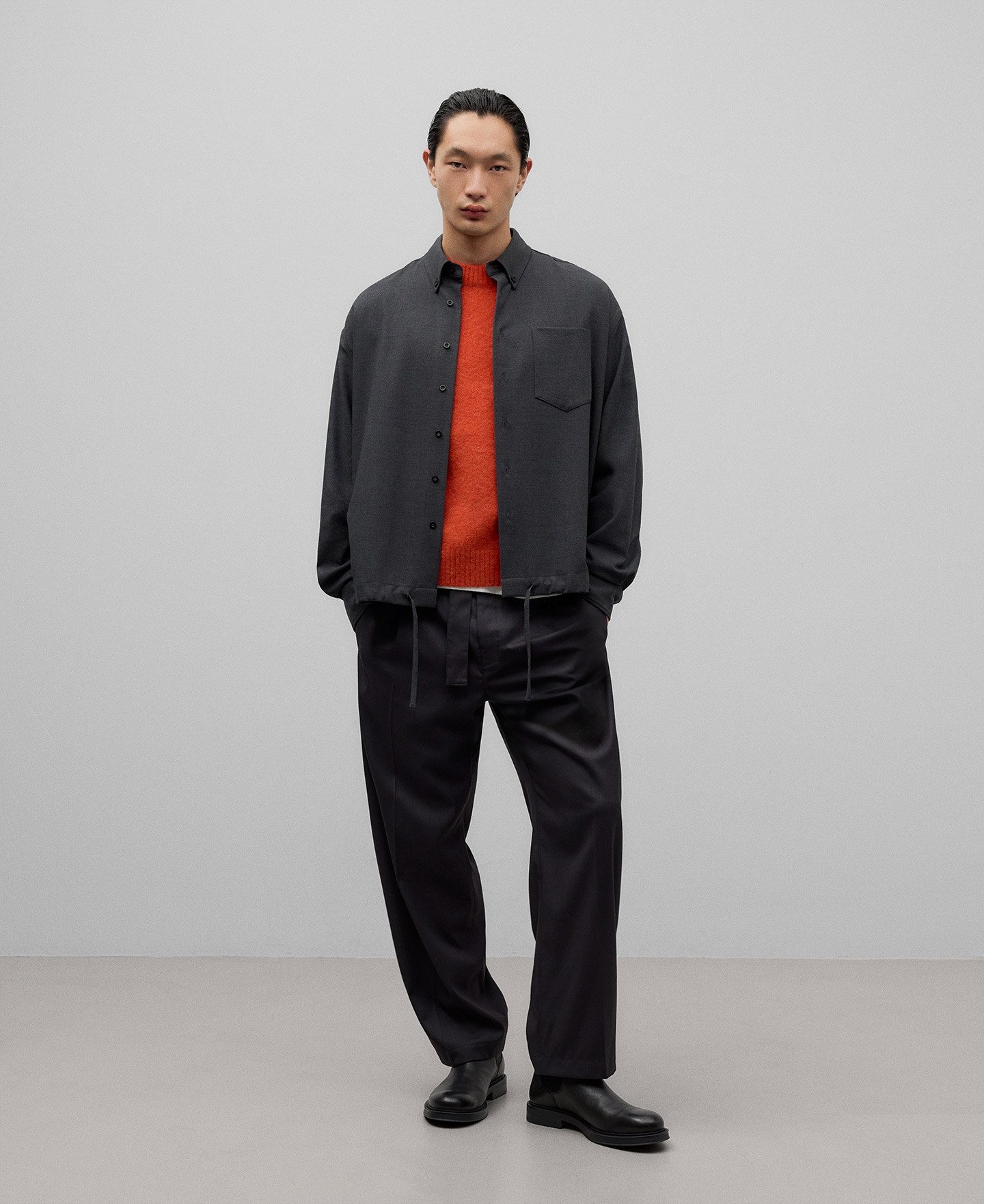 Alpaca blend sweater man image number 1